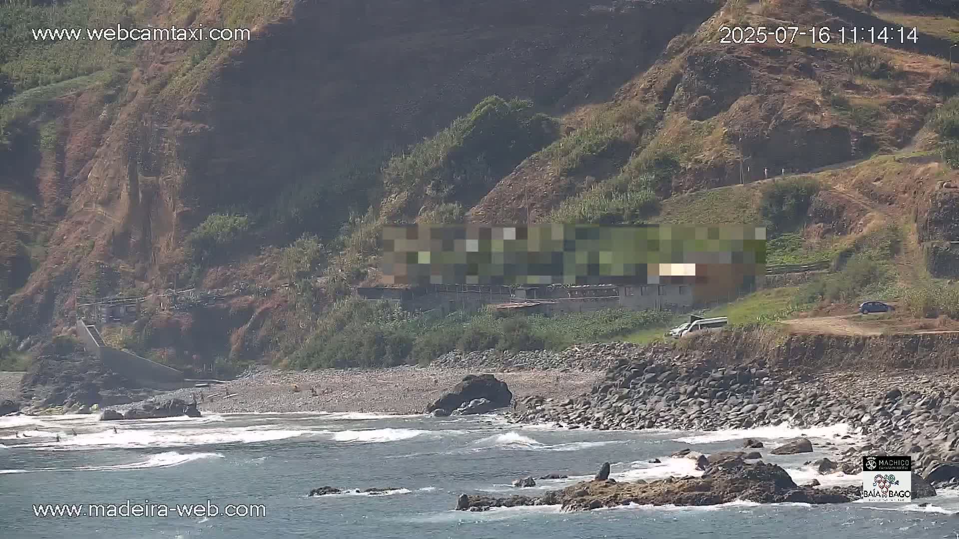 Porto da Cruz Swimming Pools & Atlantic Ocean Live Cam - Machico, Madeira, Portugal
