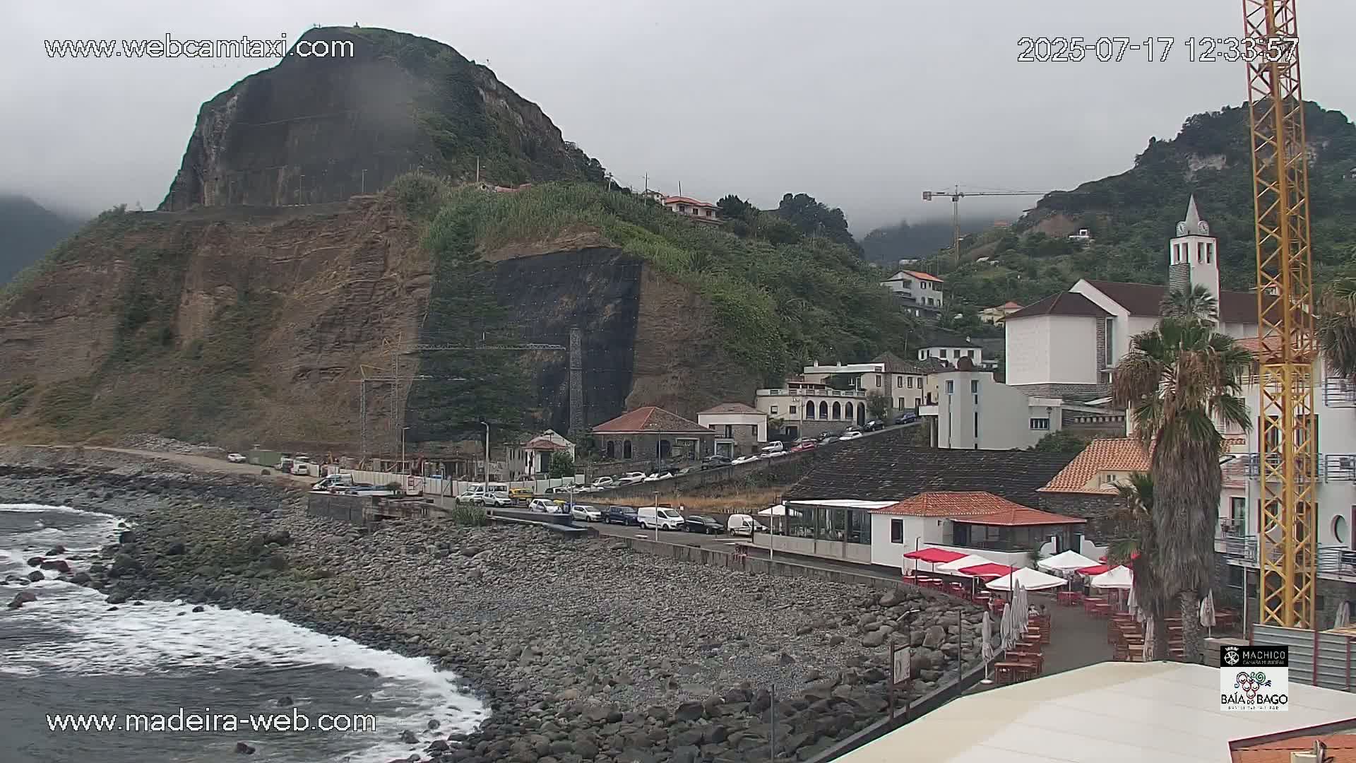Porto da Cruz Swimming Pools & Atlantic Ocean Live Cam - Machico, Madeira, Portugal