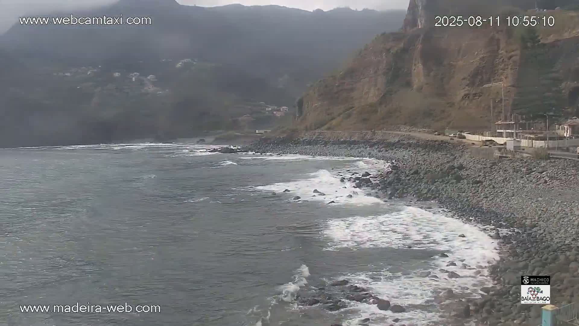 Porto da Cruz Swimming Pools & Atlantic Ocean Live Cam - Machico, Madeira, Portugal