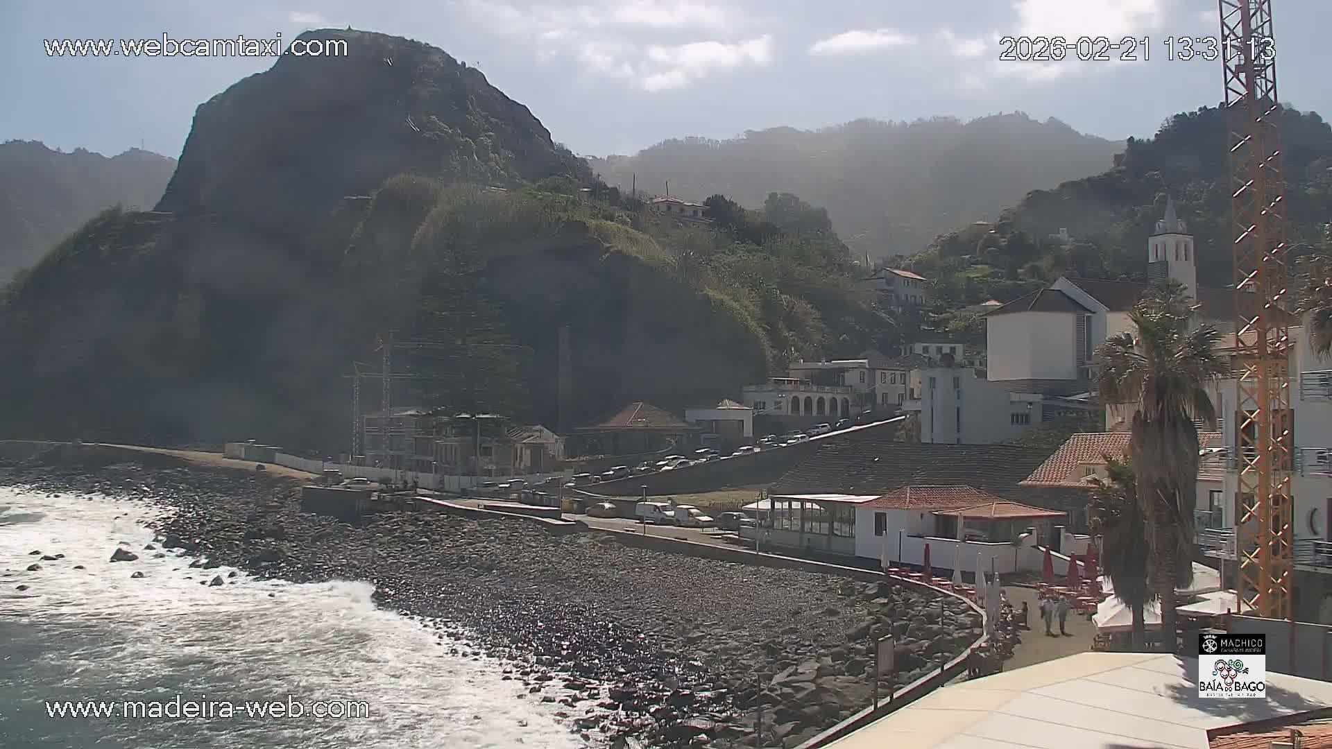 Porto da Cruz Swimming Pools & Atlantic Ocean Live Cam - Machico, Madeira, Portugal