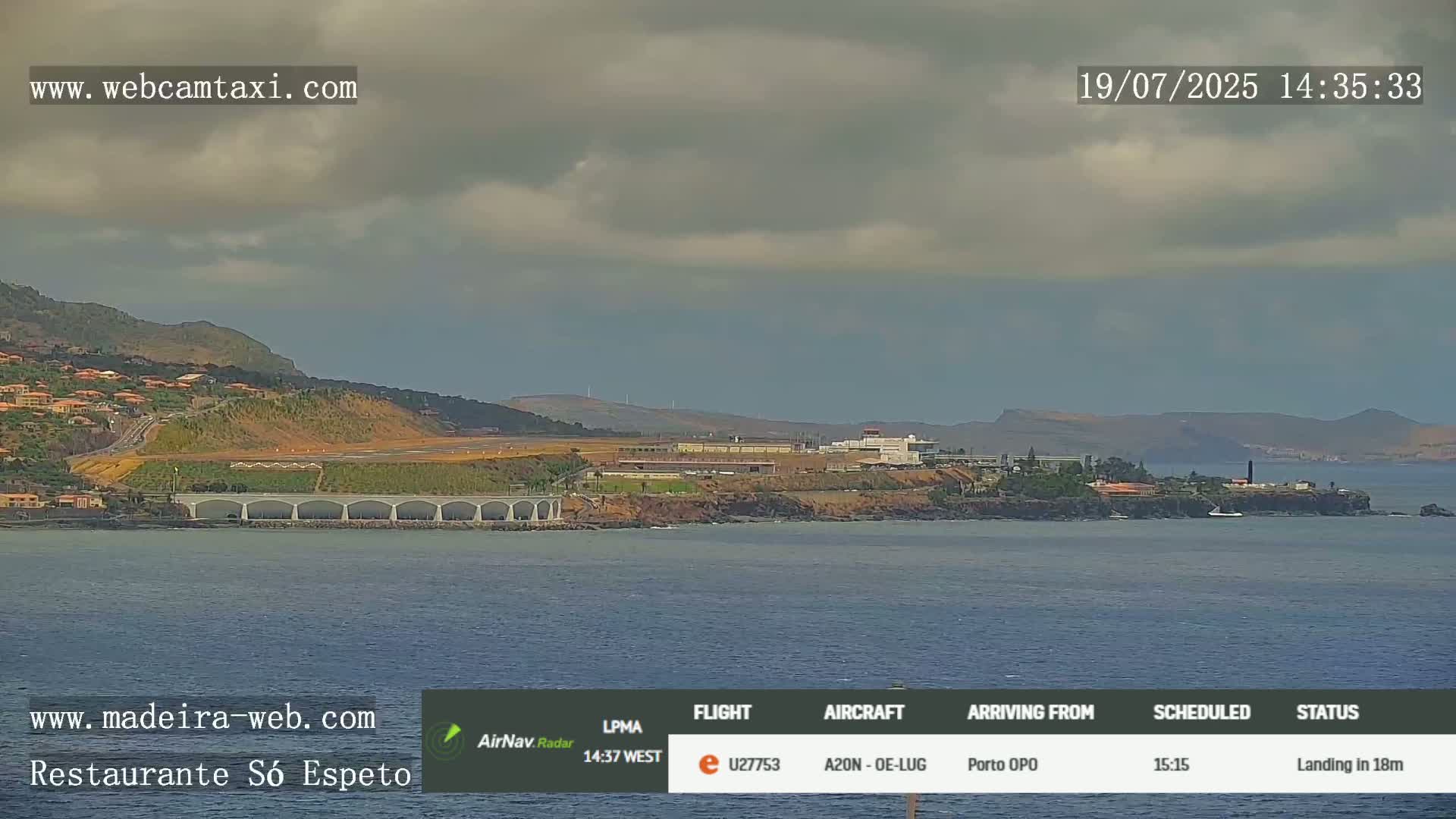 Funchal Cristiano Ronaldo Madeira  International Airport Radio & Live Cam FNC/LPMA - Santa Cruz, Madeira, Portugal