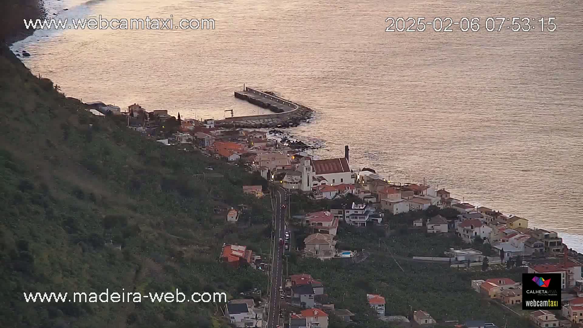 Paul do Mar Village from Faja da Ovelha Live Cam - Calheta, Madeira, Portugal