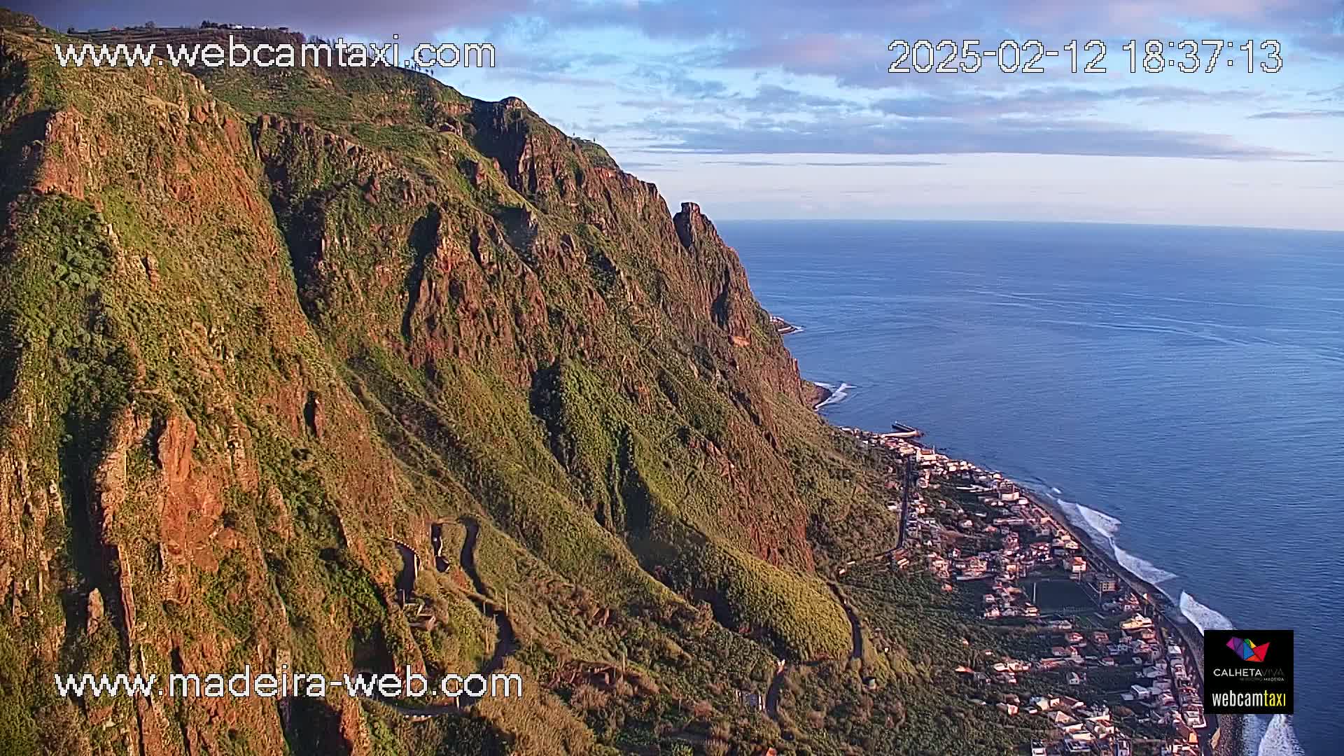 Paul do Mar Village from Faja da Ovelha Live Cam - Calheta, Madeira, Portugal