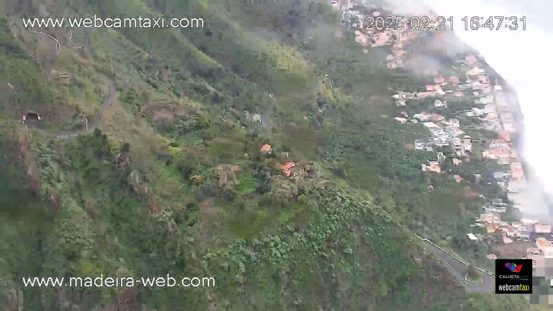 Paul do Mar Village from Faja da Ovelha Live Cam - Calheta, Madeira, Portugal