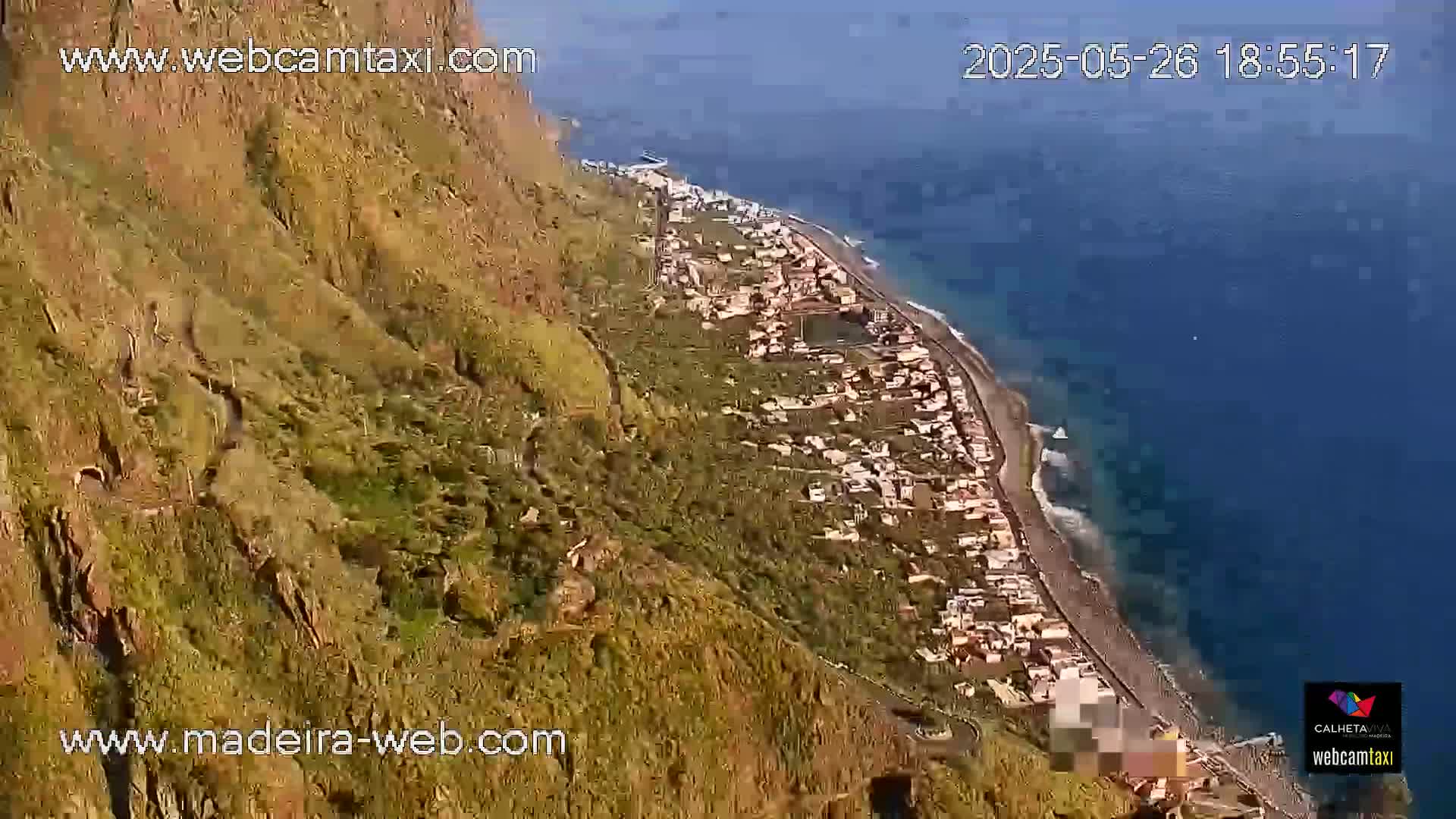 Paul do Mar Village from Faja da Ovelha Live Cam - Calheta, Madeira, Portugal