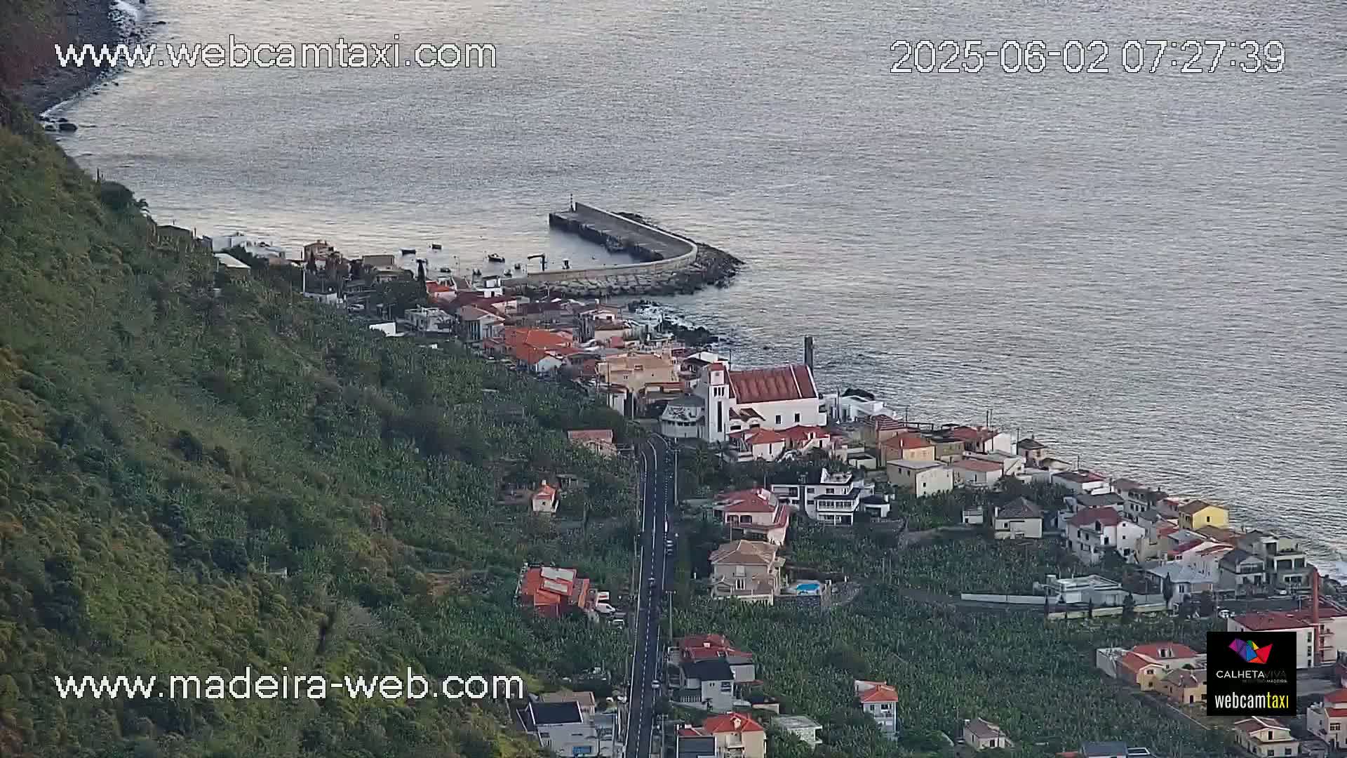 Paul do Mar Village from Faja da Ovelha Live Cam - Calheta, Madeira, Portugal