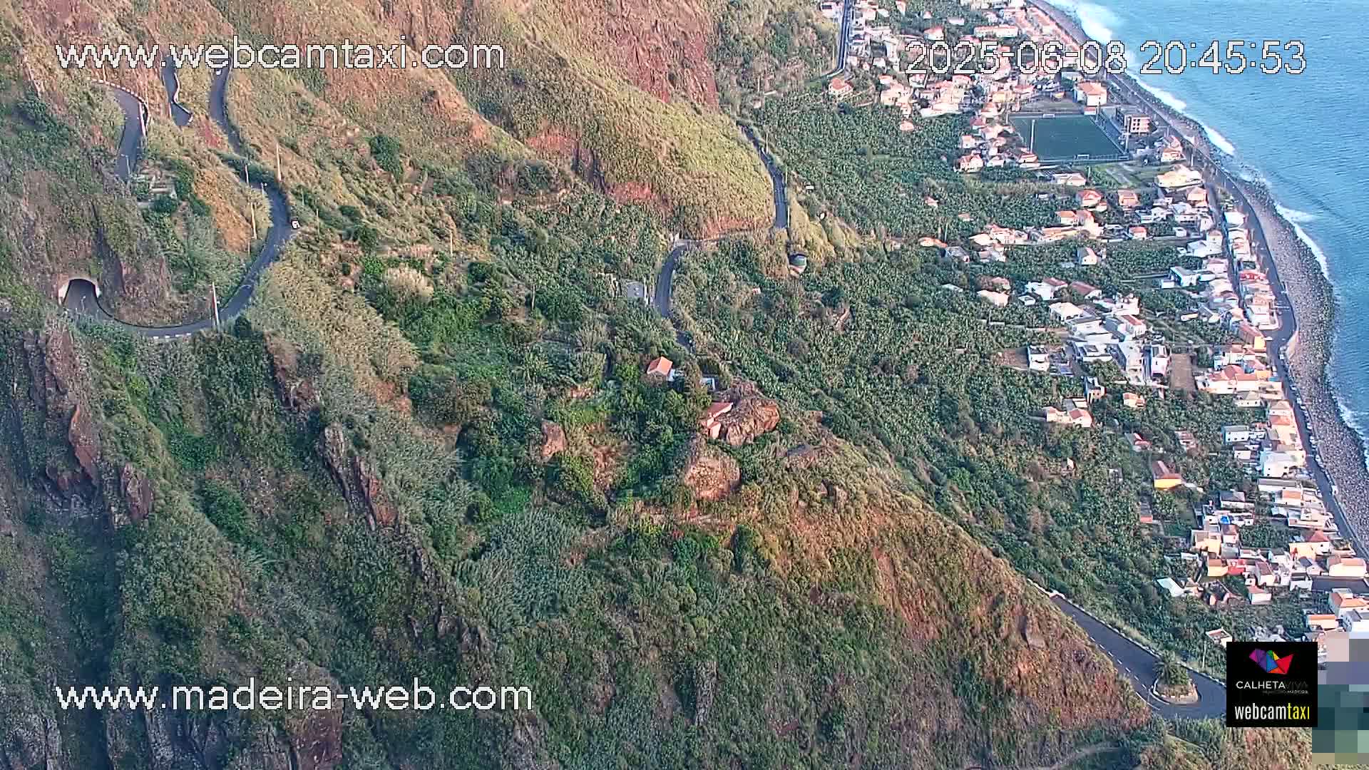 Paul do Mar Village from Faja da Ovelha Live Cam - Calheta, Madeira, Portugal