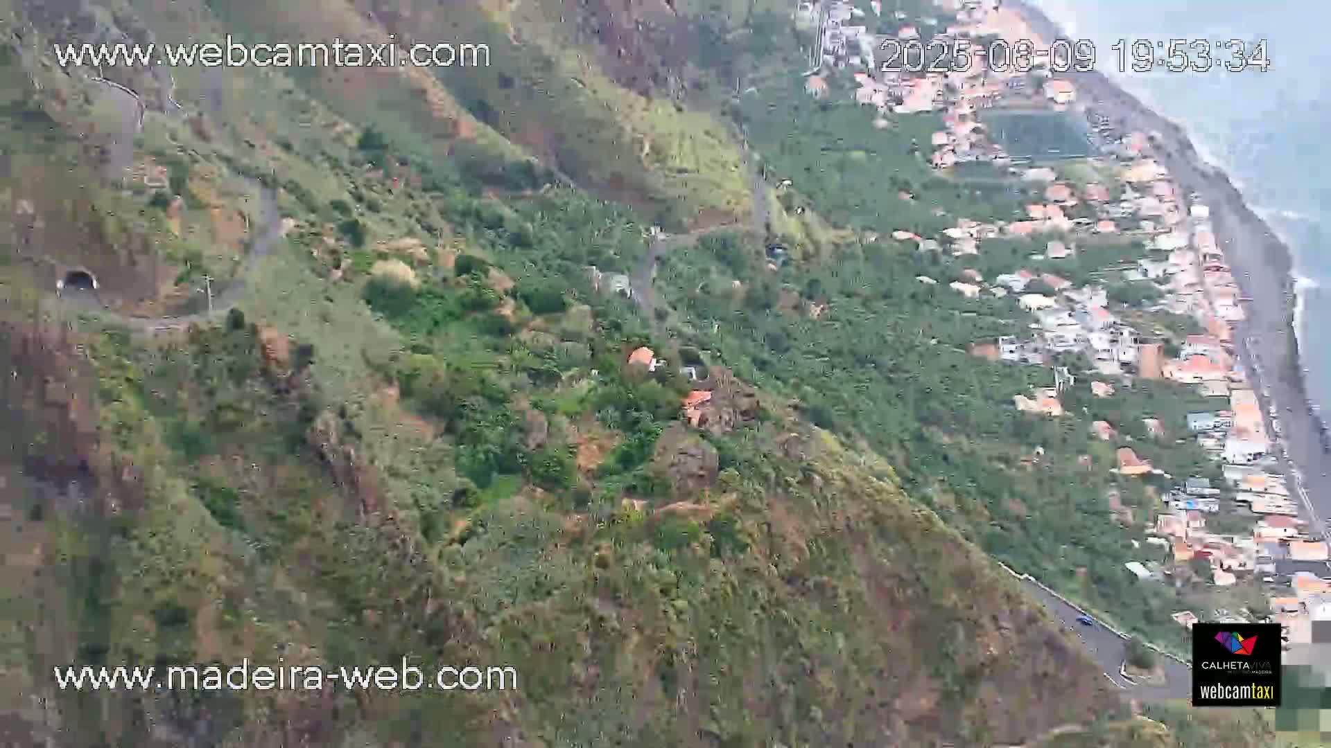 Paul do Mar Village from Faja da Ovelha Live Cam - Calheta, Madeira, Portugal