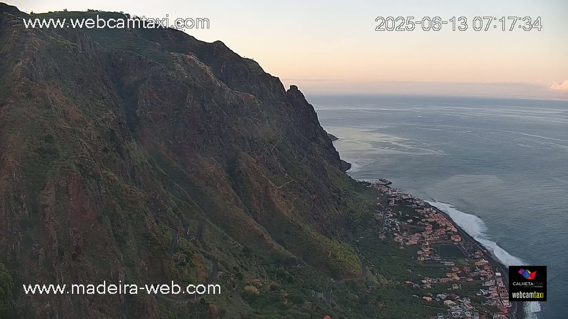 Paul do Mar Village from Faja da Ovelha Live Cam - Calheta, Madeira, Portugal