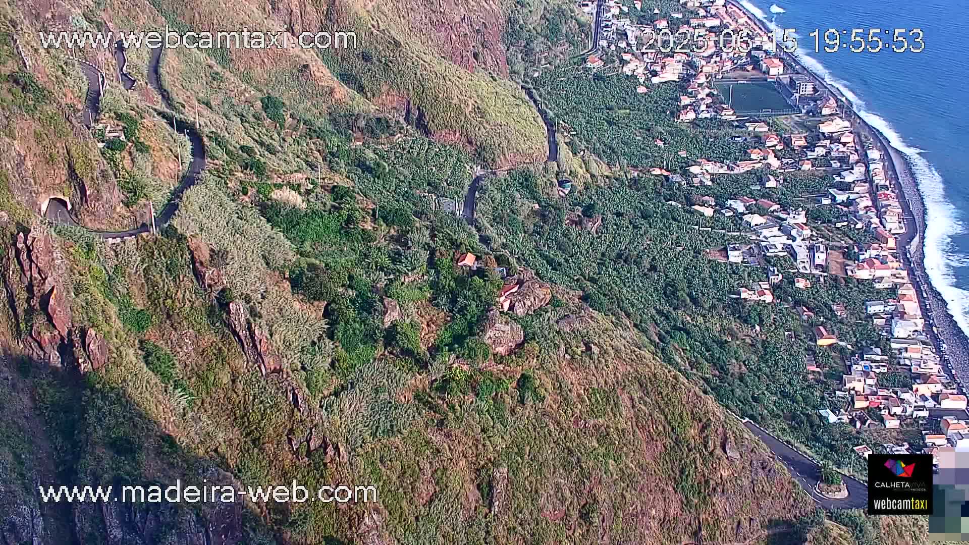 Paul do Mar Village from Faja da Ovelha Live Cam - Calheta, Madeira, Portugal