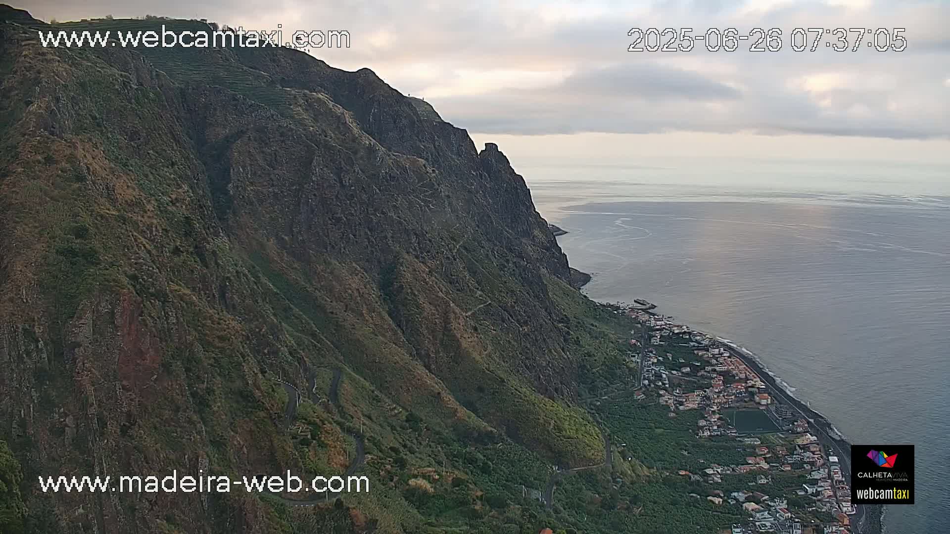 Paul do Mar Village from Faja da Ovelha Live Cam - Calheta, Madeira, Portugal