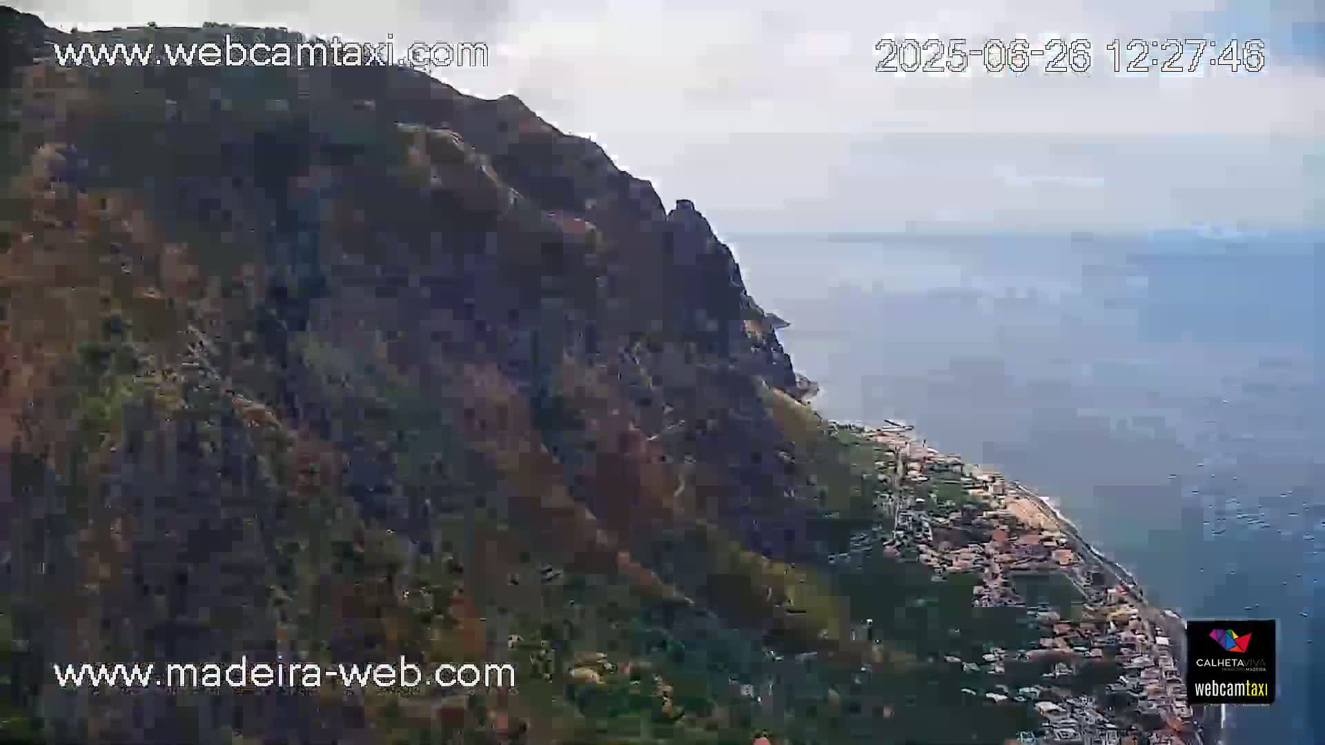 Paul do Mar Village from Faja da Ovelha Live Cam - Calheta, Madeira, Portugal