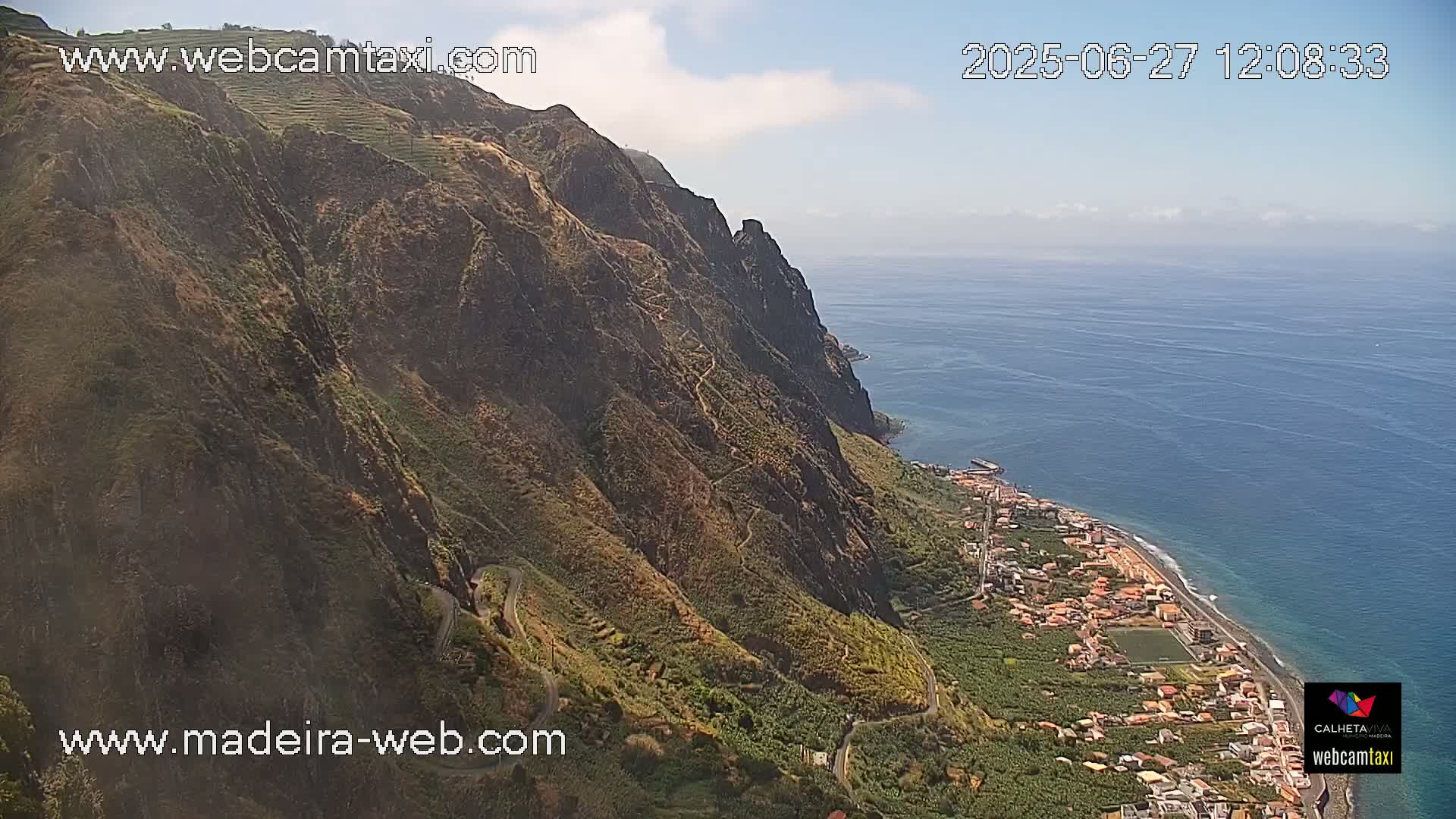 Paul do Mar Village from Faja da Ovelha Live Cam - Calheta, Madeira, Portugal