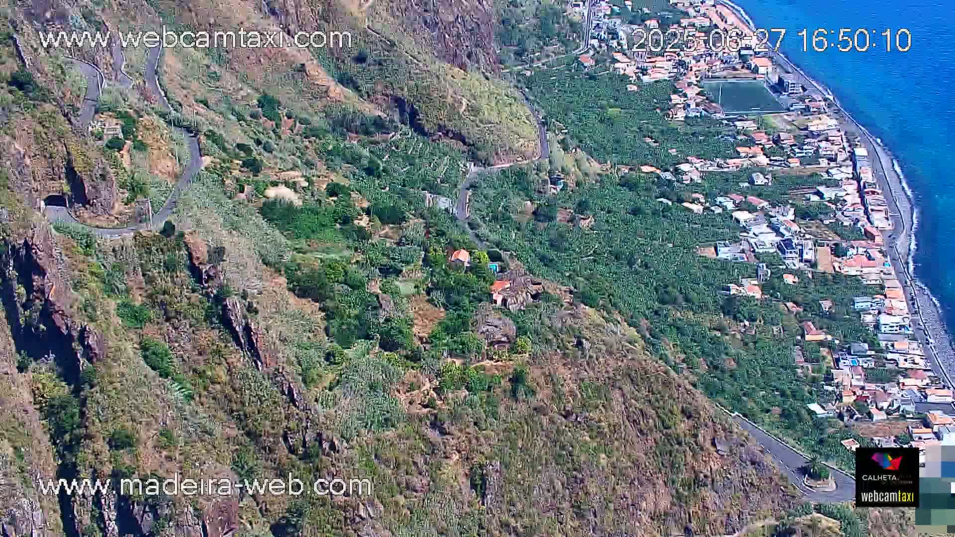 Paul do Mar Village from Faja da Ovelha Live Cam - Calheta, Madeira, Portugal