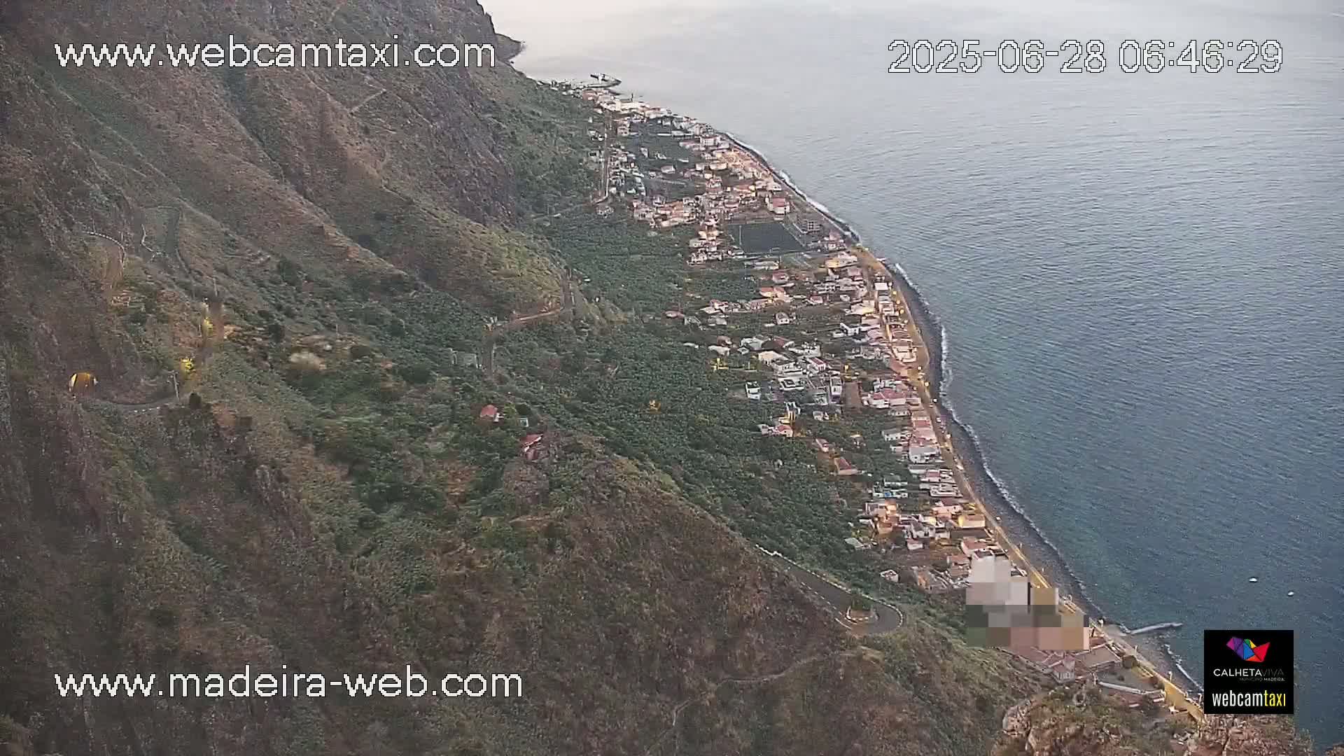 Paul do Mar Village from Faja da Ovelha Live Cam - Calheta, Madeira, Portugal