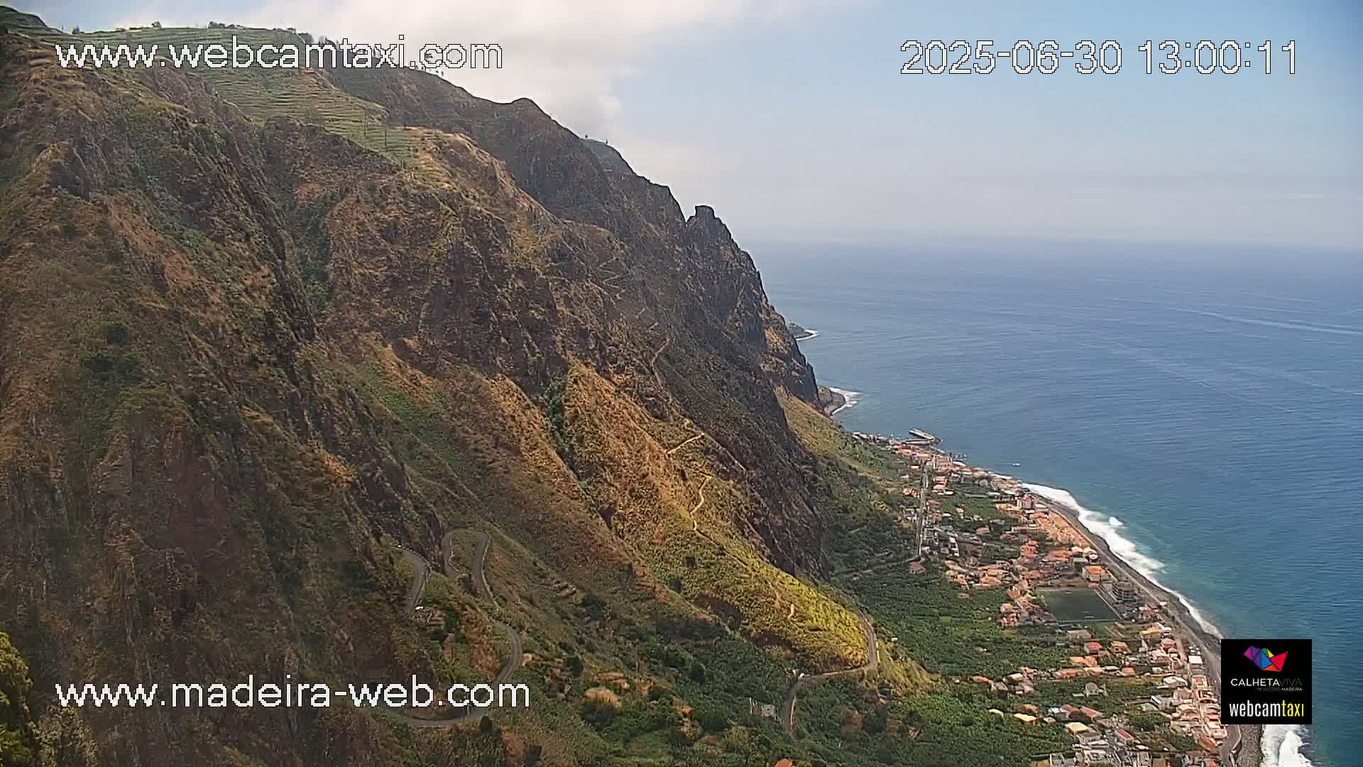 Paul do Mar Village from Faja da Ovelha Live Cam - Calheta, Madeira, Portugal