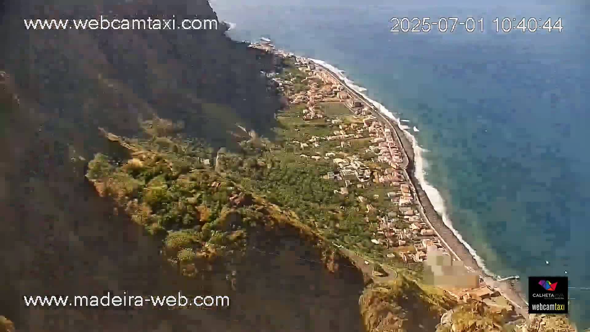 Paul do Mar Village from Faja da Ovelha Live Cam - Calheta, Madeira, Portugal