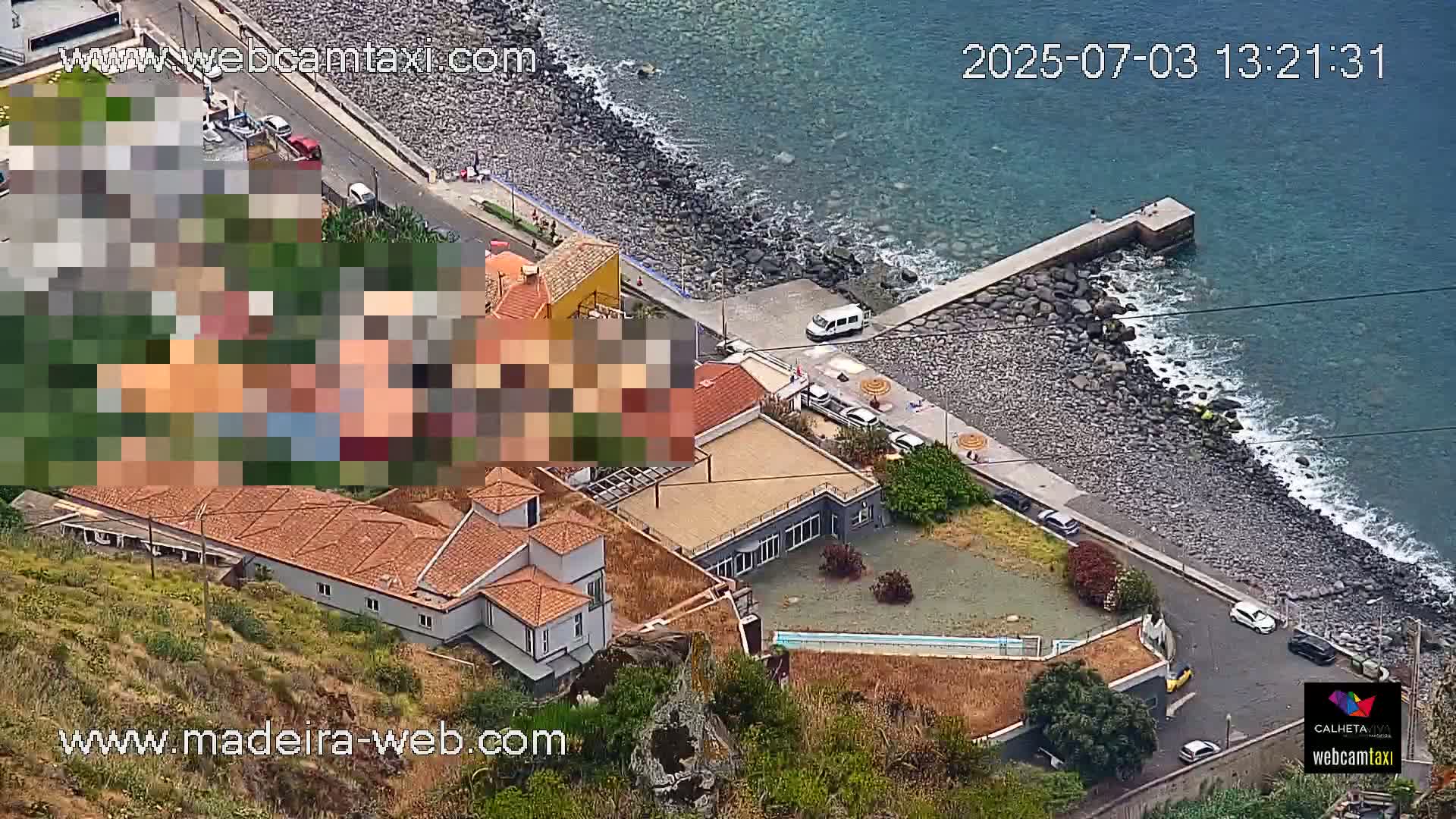 Paul do Mar Village from Faja da Ovelha Live Cam - Calheta, Madeira, Portugal
