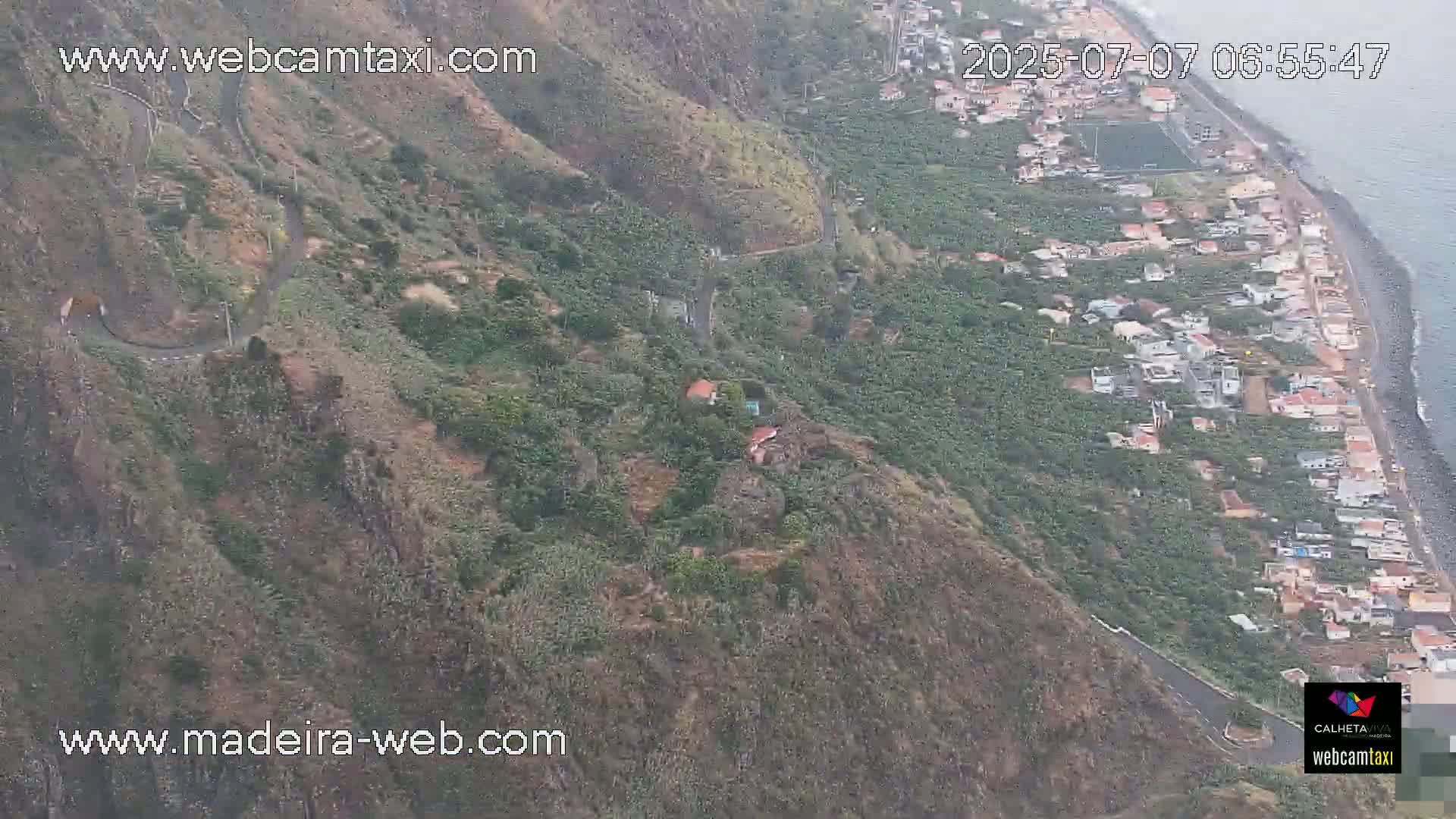 Paul do Mar Village from Faja da Ovelha Live Cam - Calheta, Madeira, Portugal
