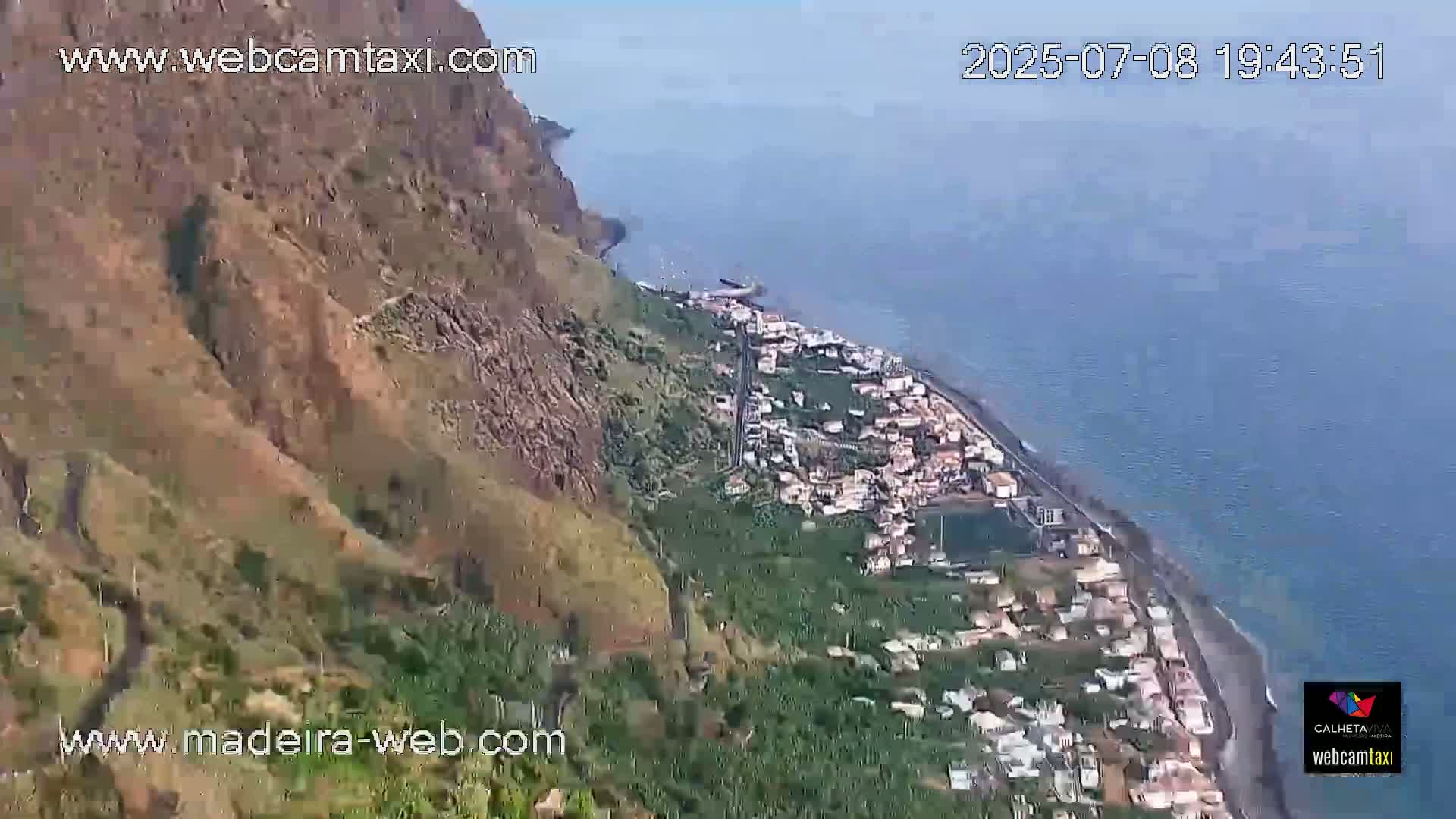 Paul do Mar Village from Faja da Ovelha Live Cam - Calheta, Madeira, Portugal