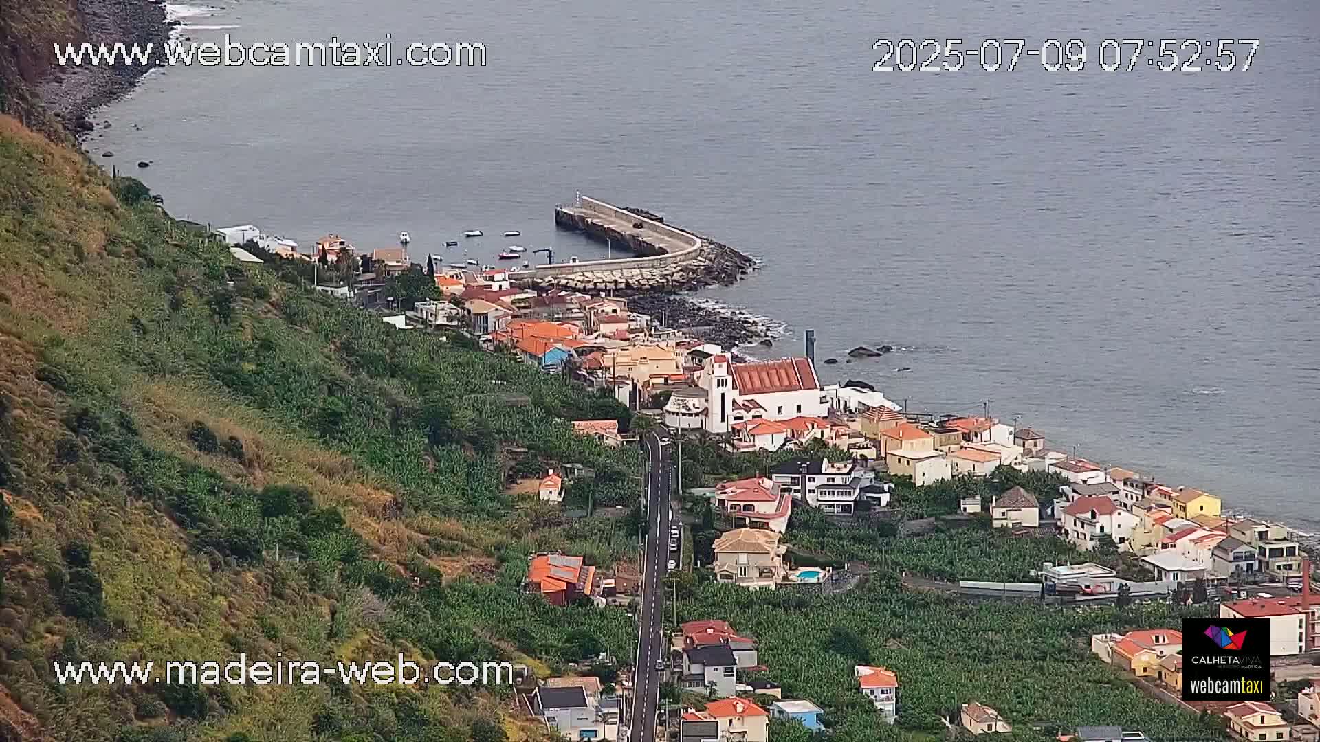 Paul do Mar Village from Faja da Ovelha Live Cam - Calheta, Madeira, Portugal