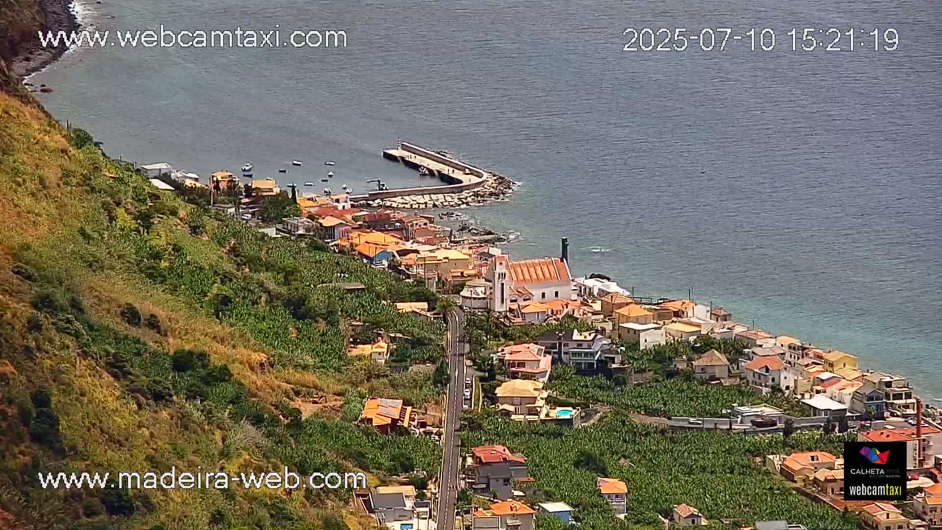 Paul do Mar Village from Faja da Ovelha Live Cam - Calheta, Madeira, Portugal