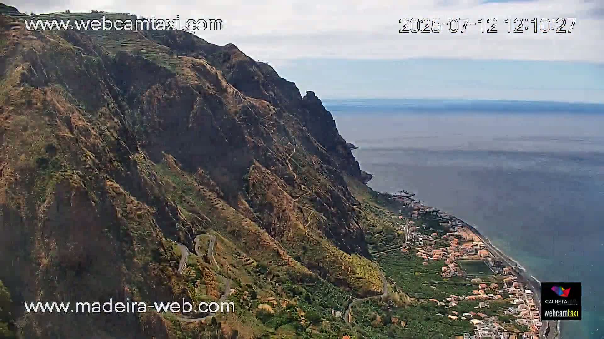 Paul do Mar Village from Faja da Ovelha Live Cam - Calheta, Madeira, Portugal