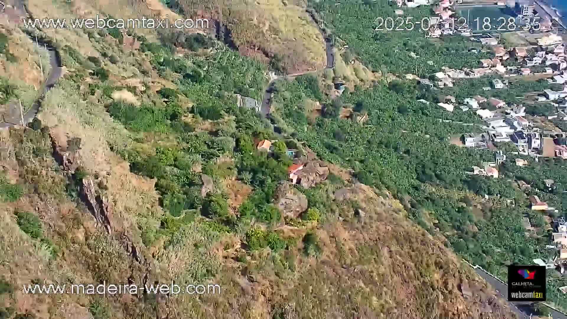 Paul do Mar Village from Faja da Ovelha Live Cam - Calheta, Madeira, Portugal