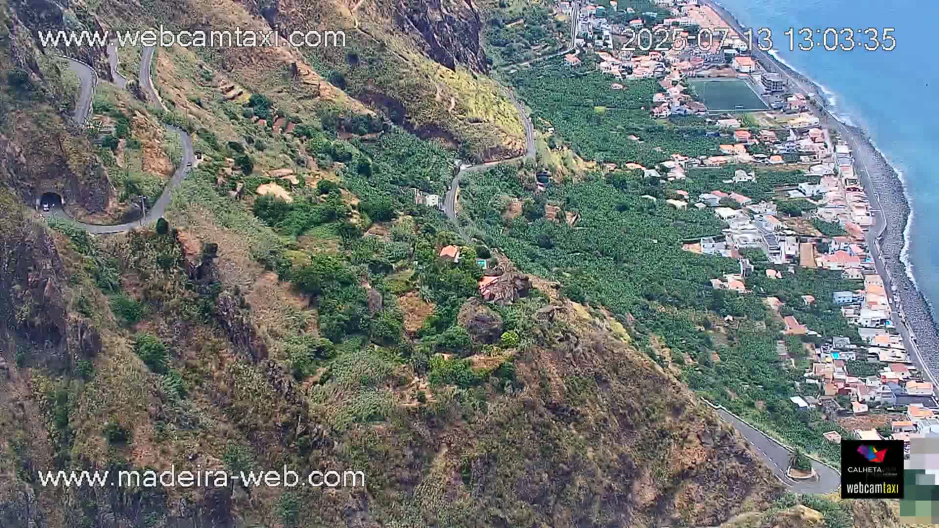 Paul do Mar Village from Faja da Ovelha Live Cam - Calheta, Madeira, Portugal