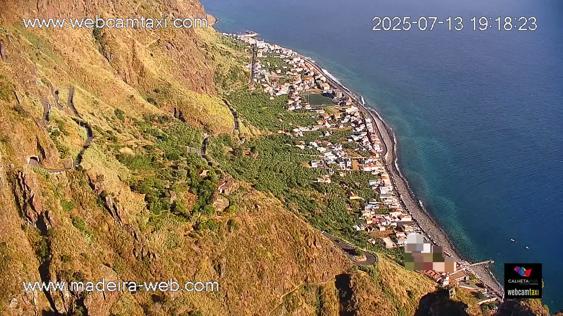 Paul do Mar Village from Faja da Ovelha Live Cam - Calheta, Madeira, Portugal