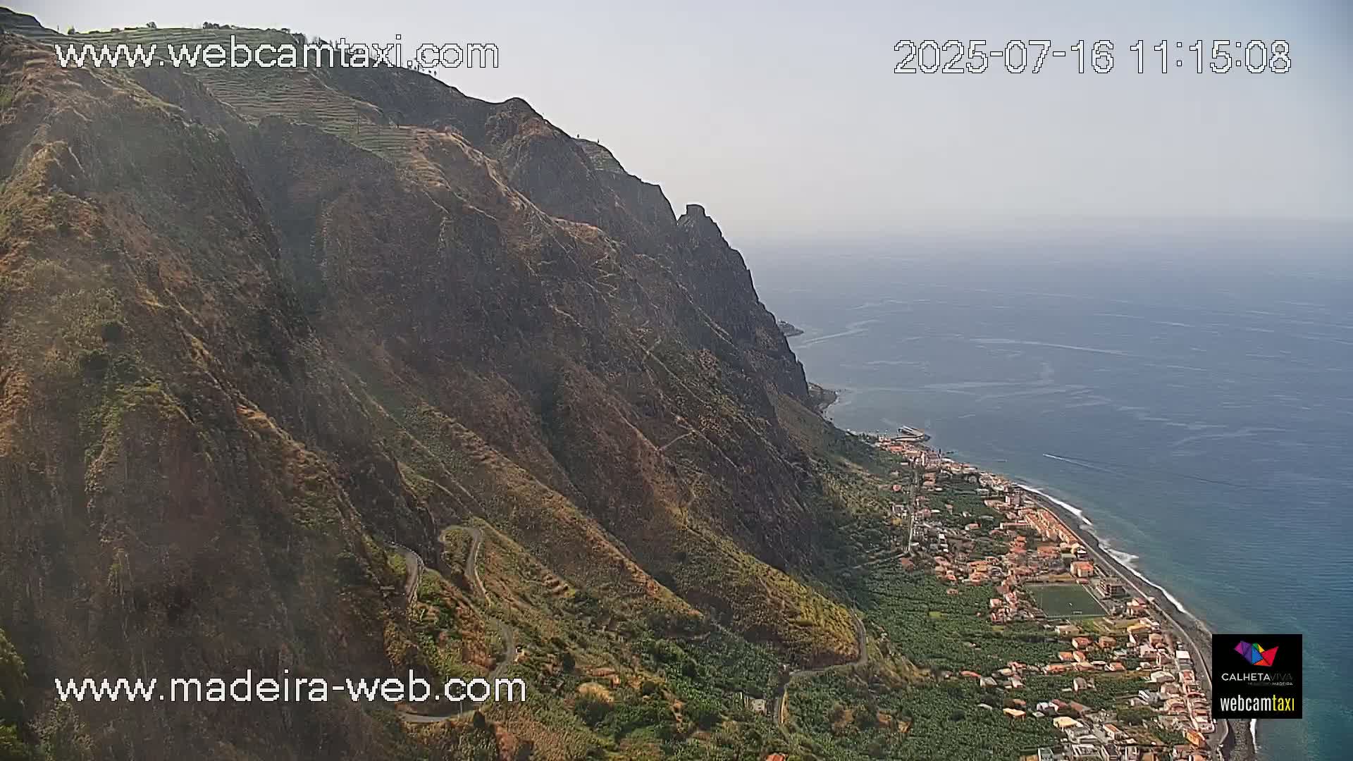 Paul do Mar Village from Faja da Ovelha Live Cam - Calheta, Madeira, Portugal