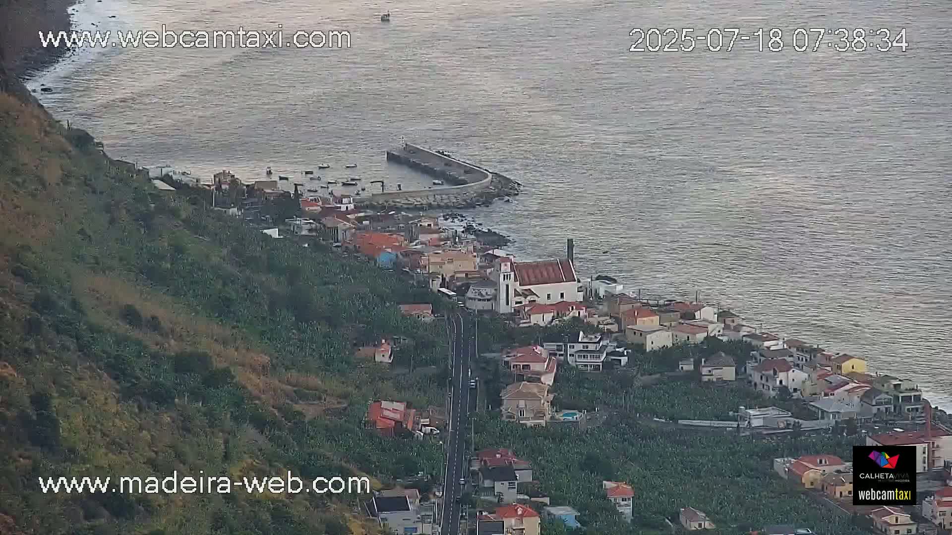 Paul do Mar Village from Faja da Ovelha Live Cam - Calheta, Madeira, Portugal