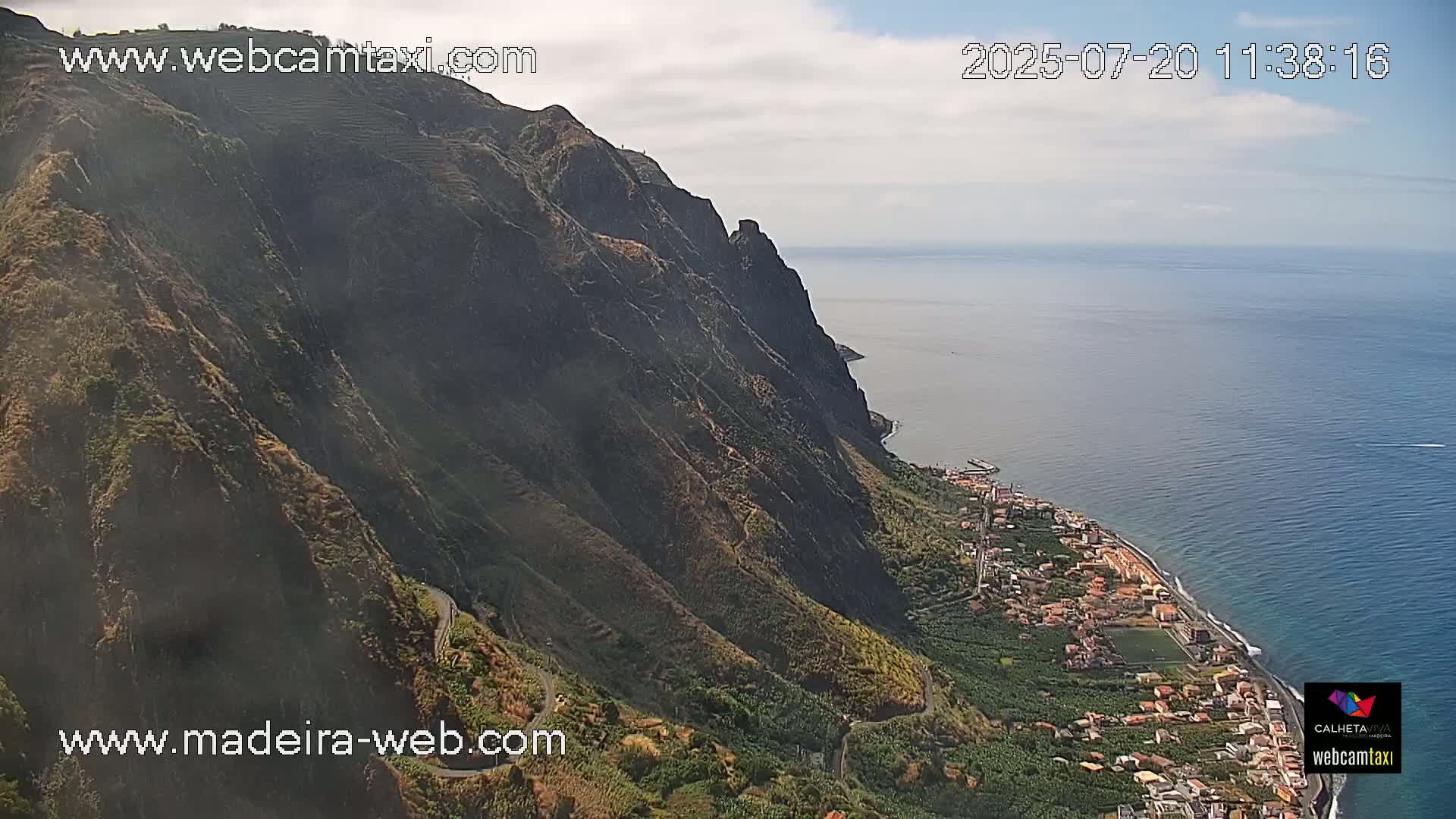 Paul do Mar Village from Faja da Ovelha Live Cam - Calheta, Madeira, Portugal