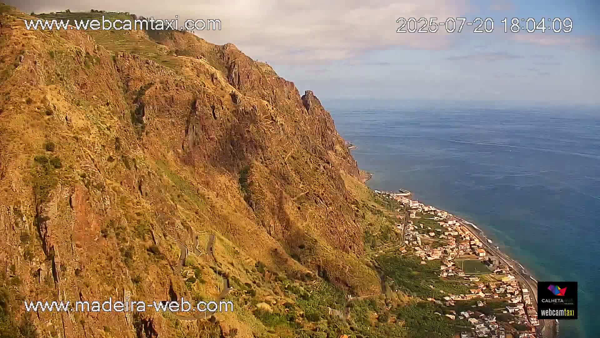Paul do Mar Village from Faja da Ovelha Live Cam - Calheta, Madeira, Portugal