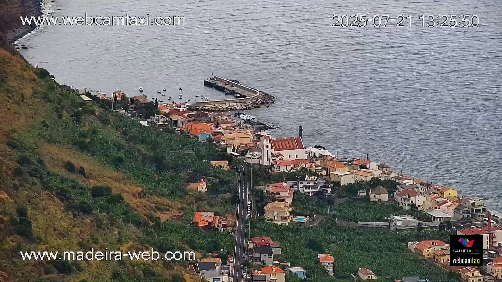 Paul do Mar Village from Faja da Ovelha Live Cam - Calheta, Madeira, Portugal