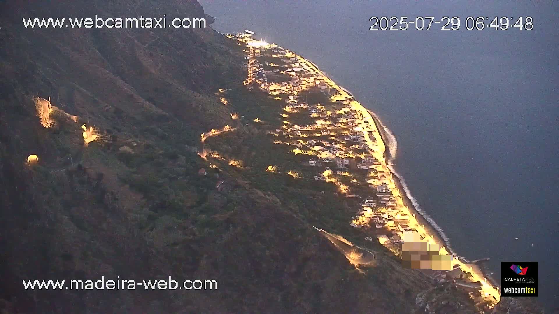Paul do Mar Village from Faja da Ovelha Live Cam - Calheta, Madeira, Portugal