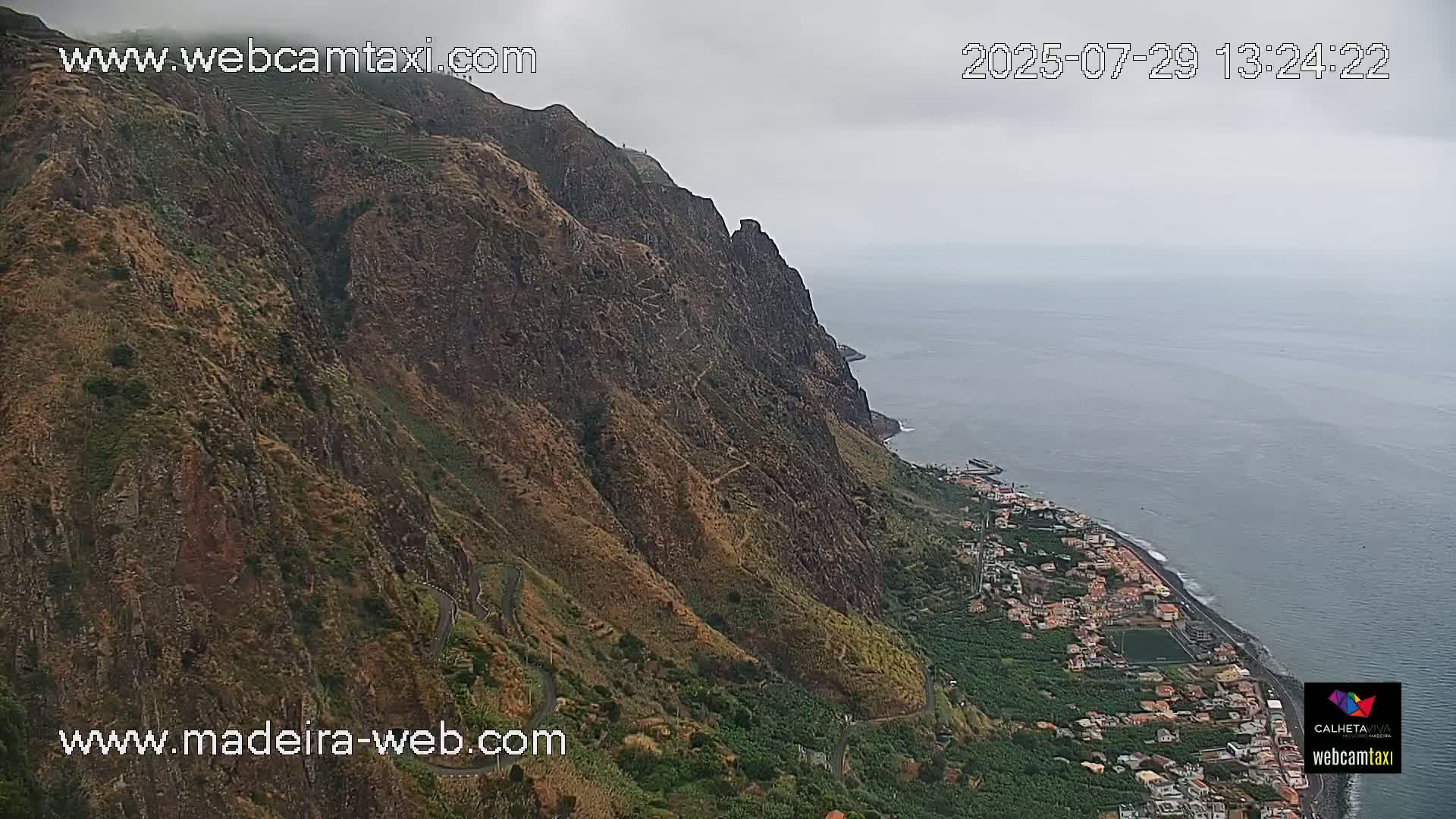 Paul do Mar Village from Faja da Ovelha Live Cam - Calheta, Madeira, Portugal
