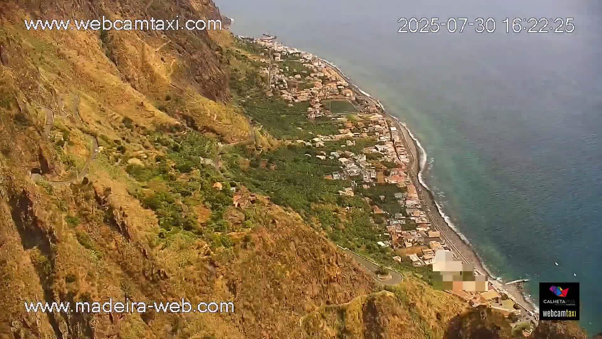Paul do Mar Village from Faja da Ovelha Live Cam - Calheta, Madeira, Portugal
