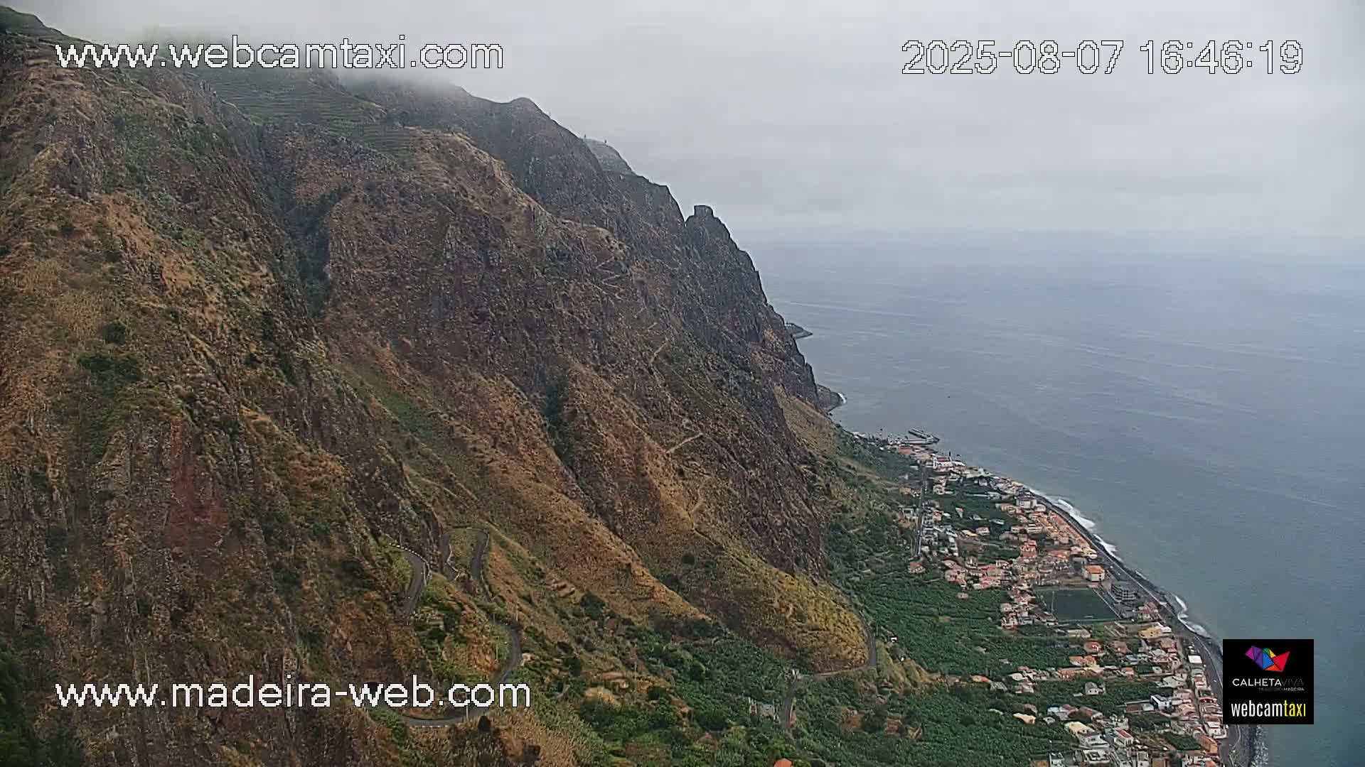 Paul do Mar Village from Faja da Ovelha Live Cam - Calheta, Madeira, Portugal