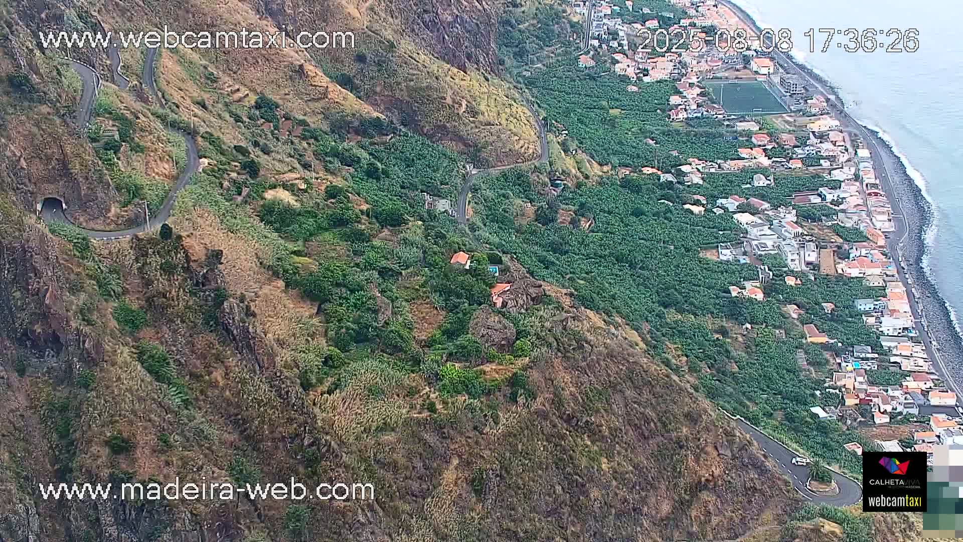 Paul do Mar Village from Faja da Ovelha Live Cam - Calheta, Madeira, Portugal