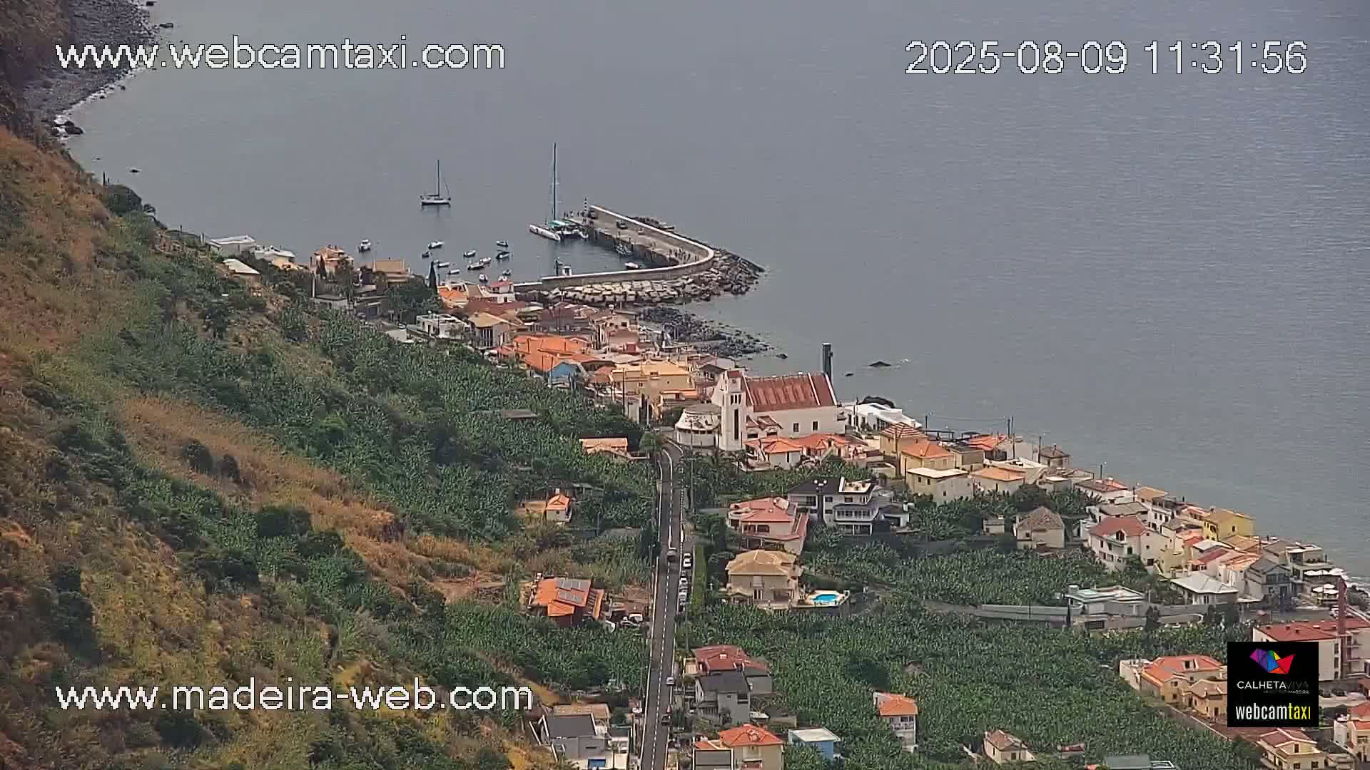 Paul do Mar Village from Faja da Ovelha Live Cam - Calheta, Madeira, Portugal