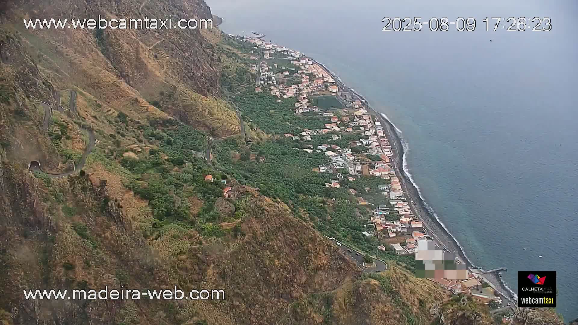 Paul do Mar Village from Faja da Ovelha Live Cam - Calheta, Madeira, Portugal