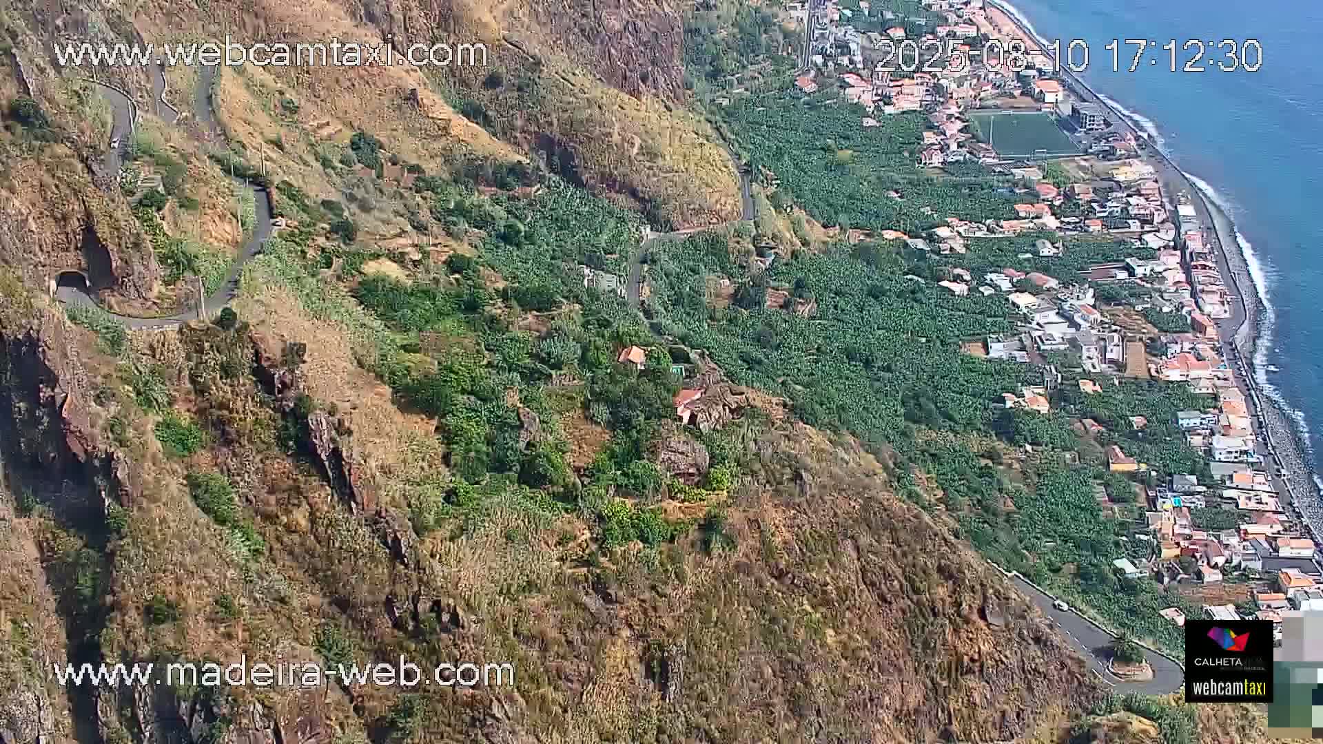 Paul do Mar Village from Faja da Ovelha Live Cam - Calheta, Madeira, Portugal