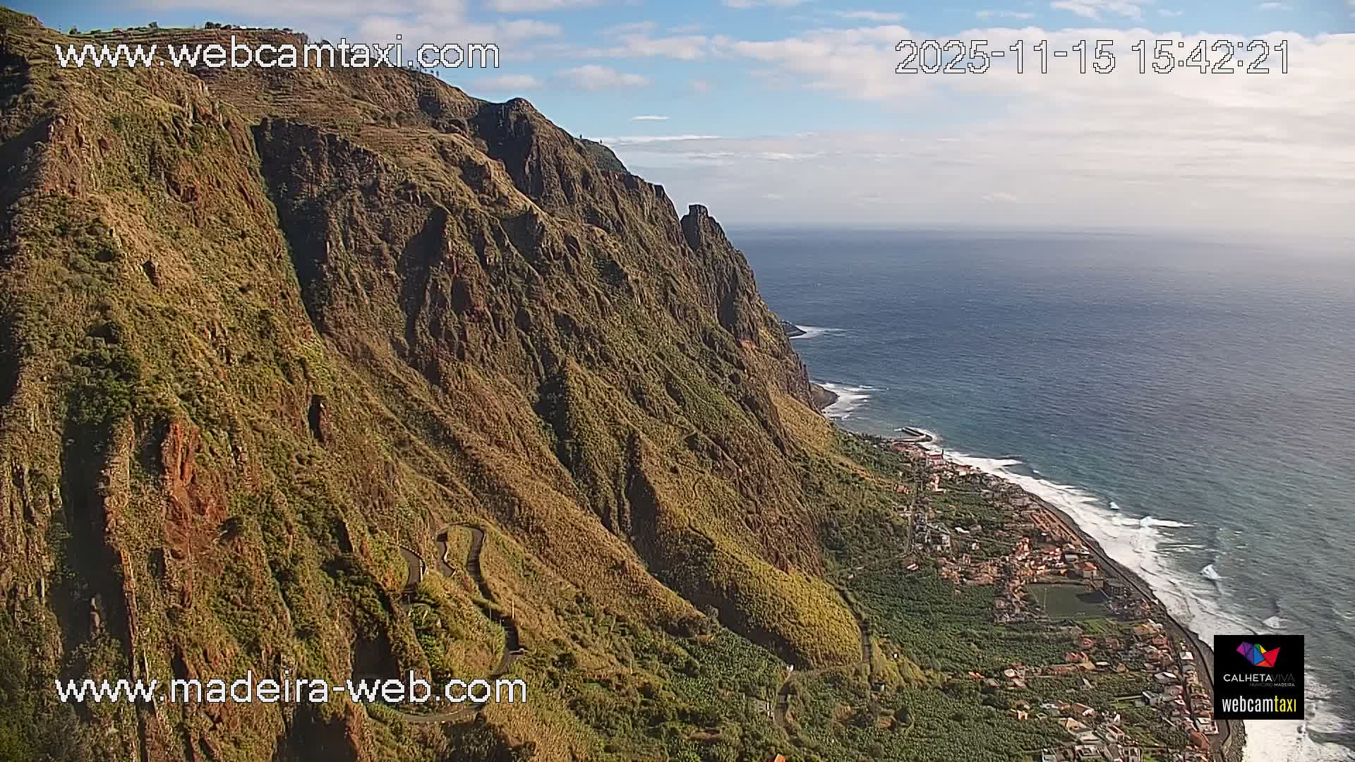 Paul do Mar Village from Faja da Ovelha Live Cam - Calheta, Madeira, Portugal