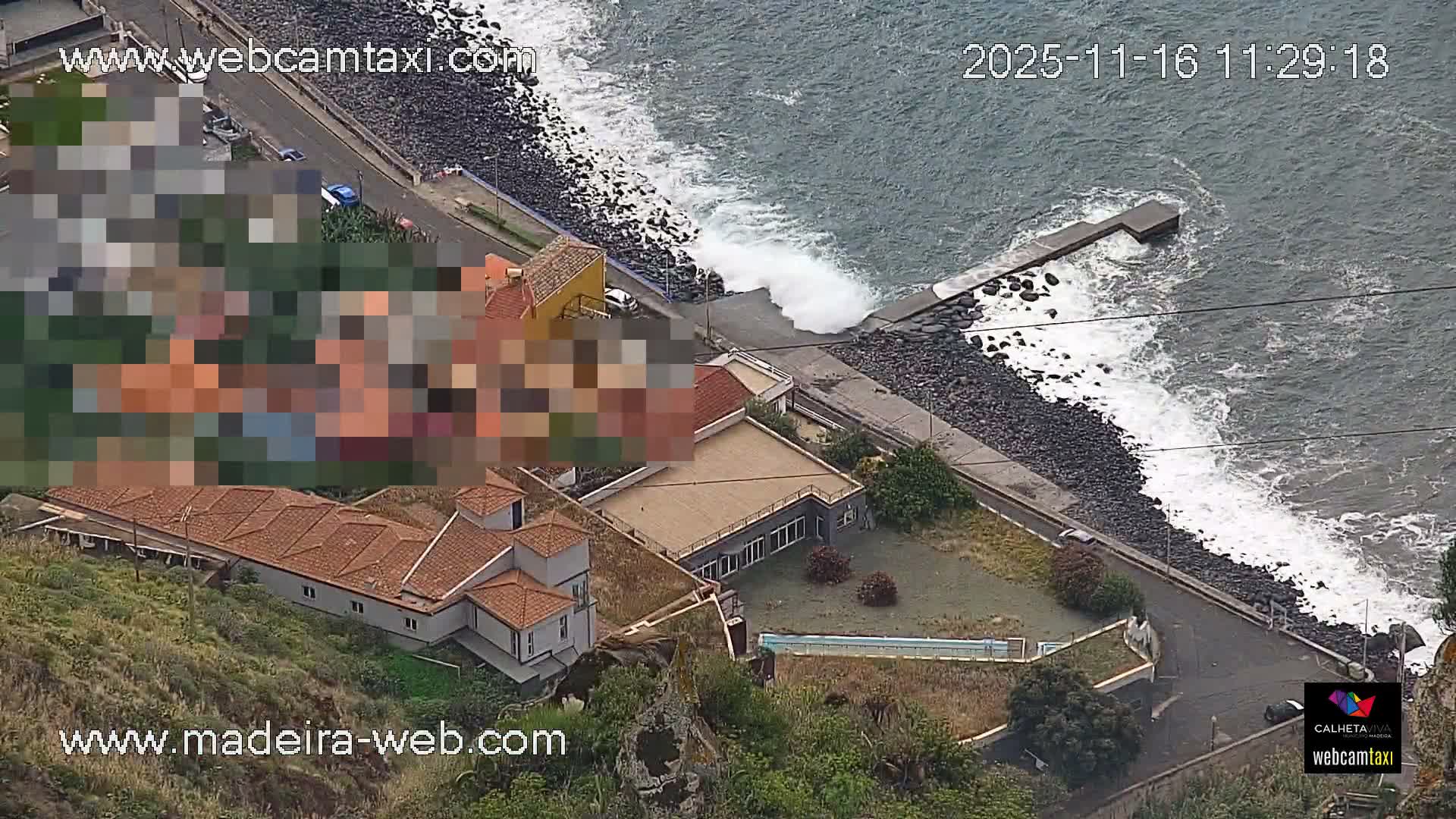 Paul do Mar Village from Faja da Ovelha Live Cam - Calheta, Madeira, Portugal