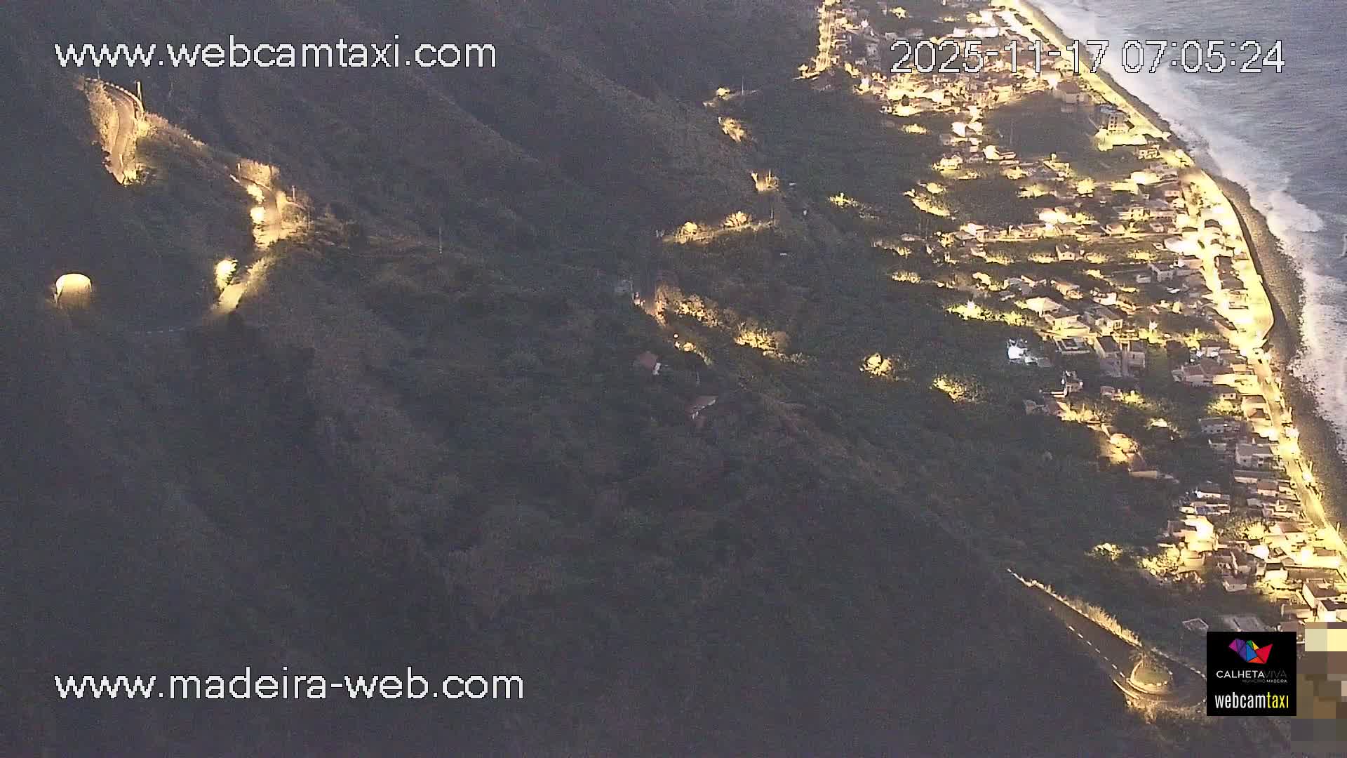 Paul do Mar Village from Faja da Ovelha Live Cam - Calheta, Madeira, Portugal