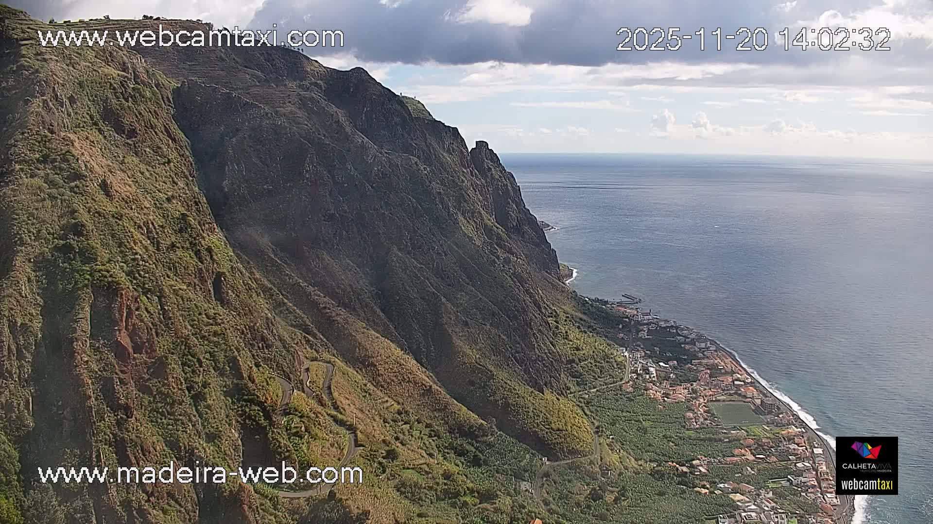Paul do Mar Village from Faja da Ovelha Live Cam - Calheta, Madeira, Portugal