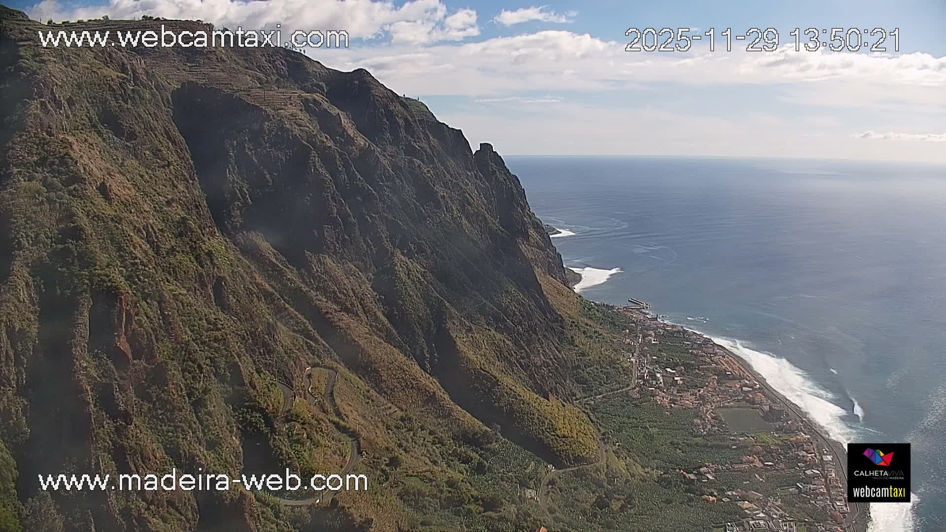 Paul do Mar Village from Faja da Ovelha Live Cam - Calheta, Madeira, Portugal