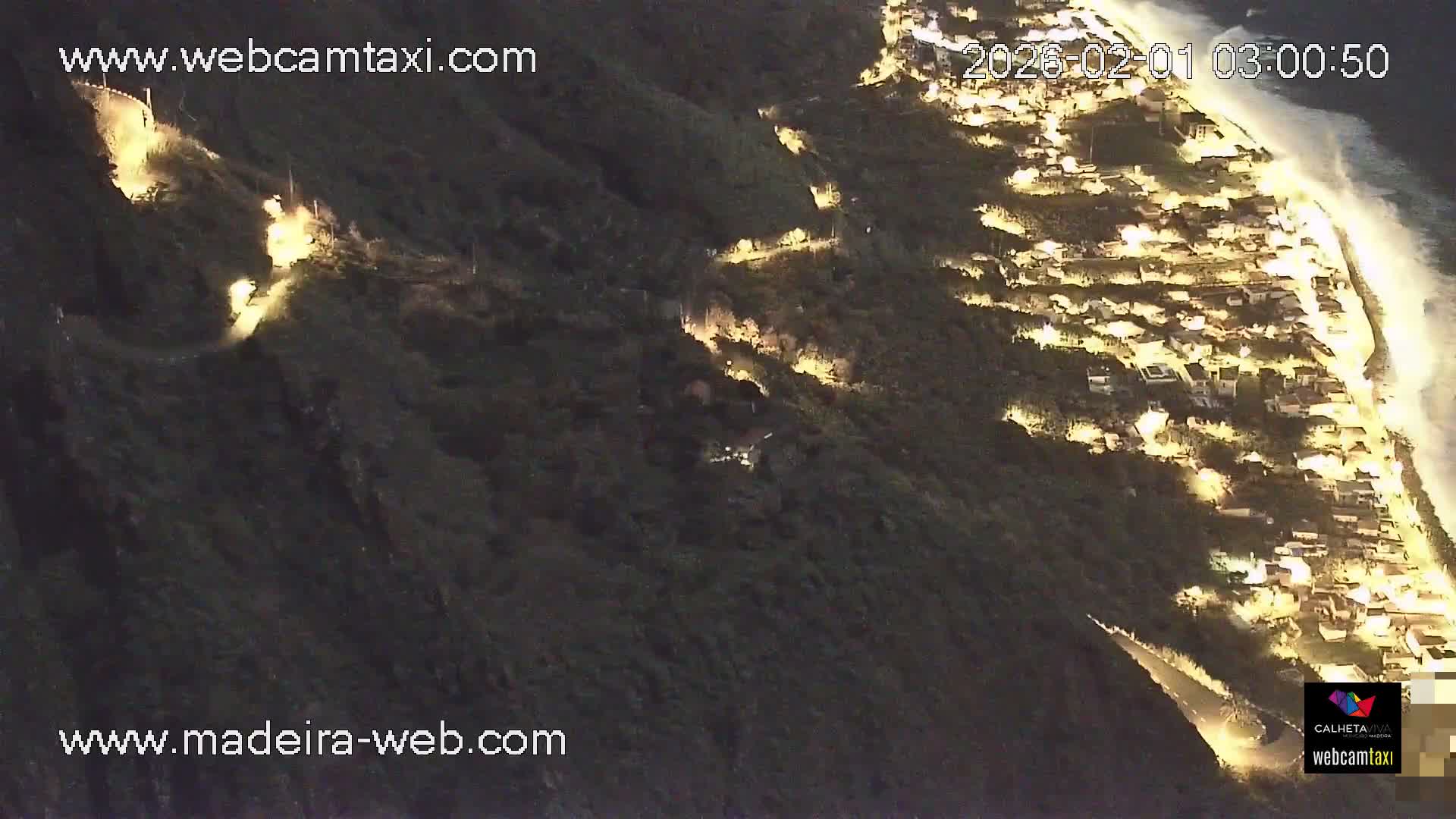Paul do Mar Village from Faja da Ovelha Live Cam - Calheta, Madeira, Portugal