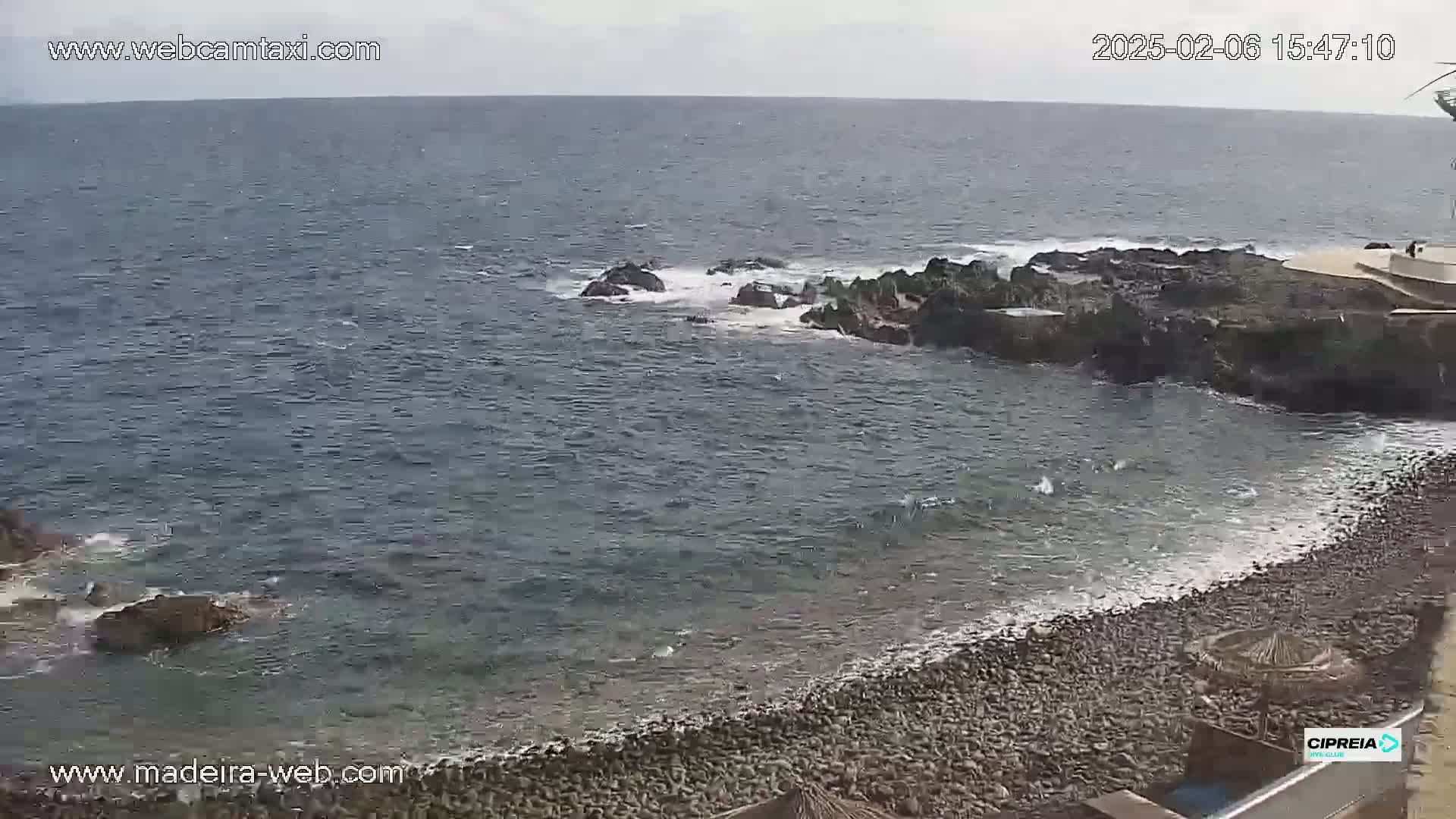Canico, Praia dos Reis Magos Beach Live Cam, Caniço - Santa Cruz, Madeira, Portugal